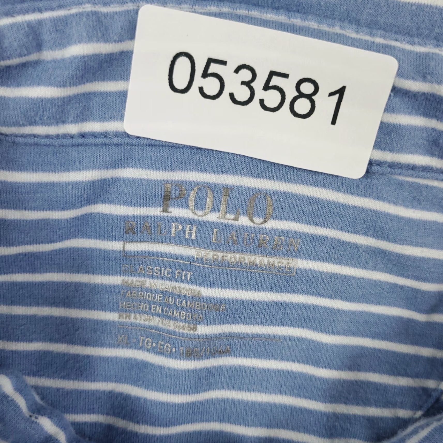 Ralph Lauren RALPH LAUREN Polo Shirt Mens XL Blue Striped Casual Short Sleeve Preppy Size US XL / EU 56 / 4 - 6 Thumbnail