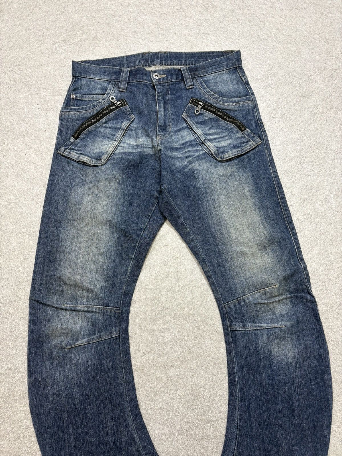 Number (N)ine 2000s PPFM japan denim pants J cut kapital style Size US 31 - 2 Thumbnail