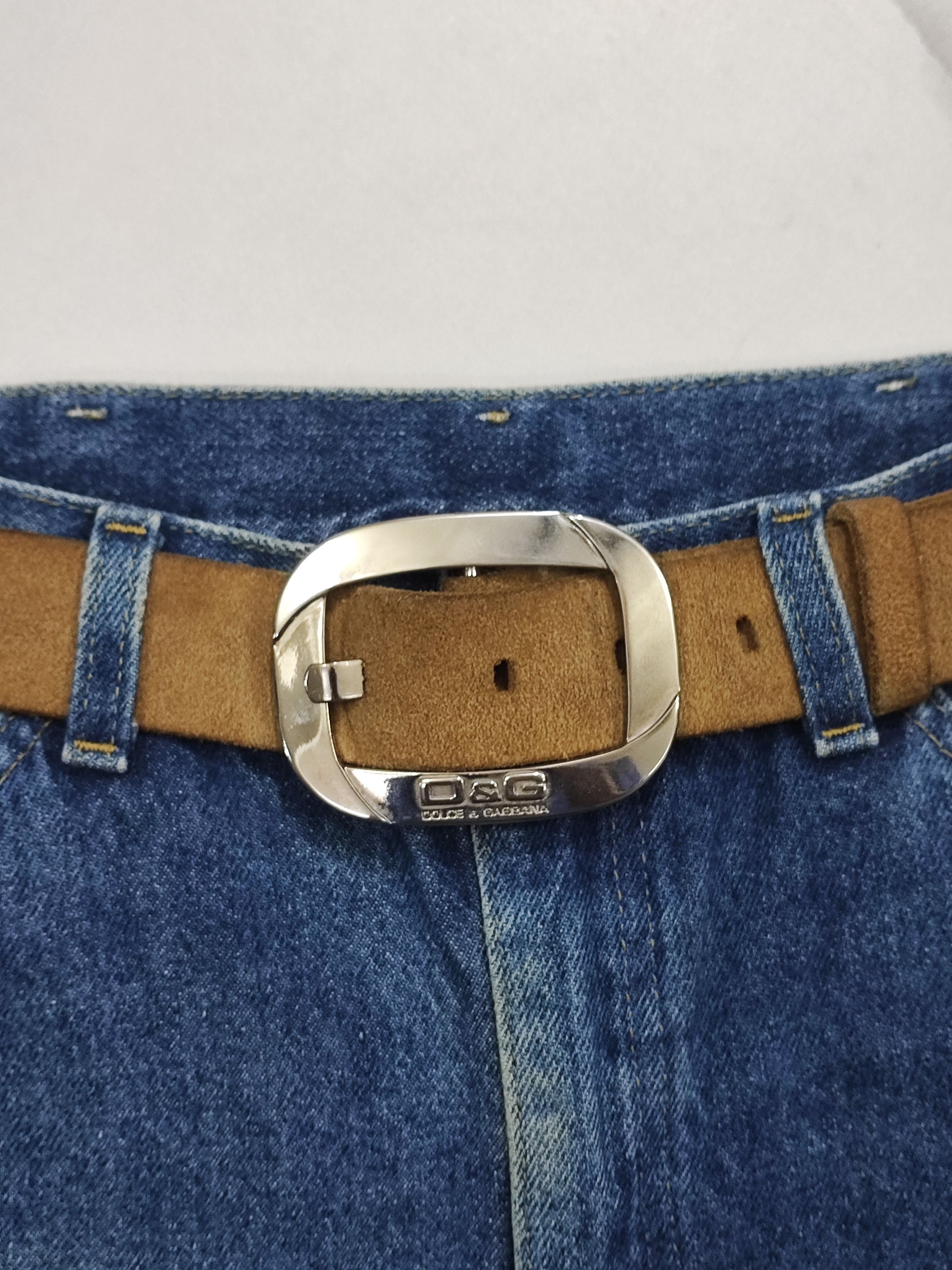 Dolce & Gabbana Dolce & Gabbana Vintage Suede Leather Belt Size 42 - 1 Thumbnail