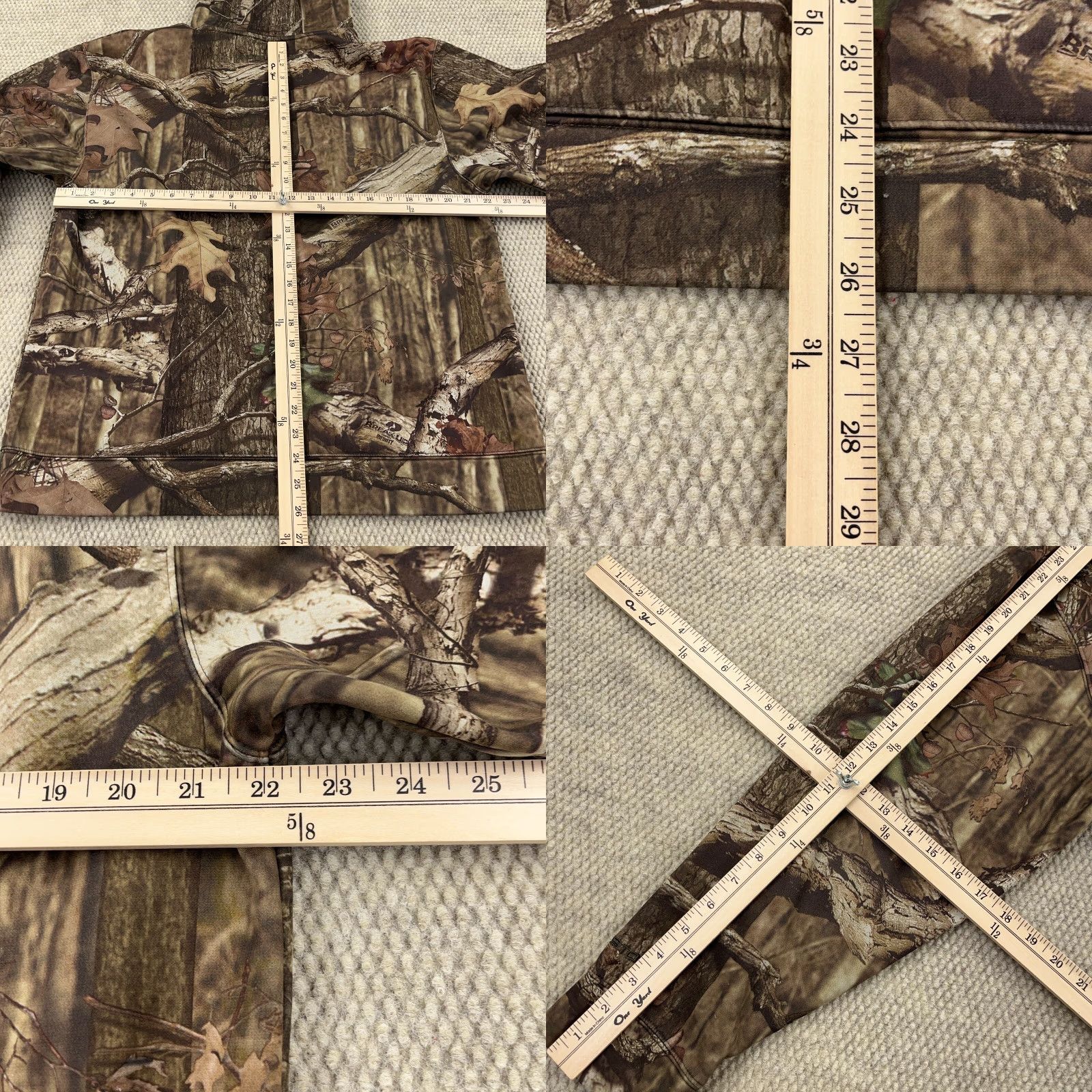 Under Armour Under Armour Hoodie Men Large Camo Mossy Oak Break Up Regular Fit Pullover Hooded Sweatshirt Brown Polyester Logo Size US XL / EU 56 / 4 - 8 Thumbnail