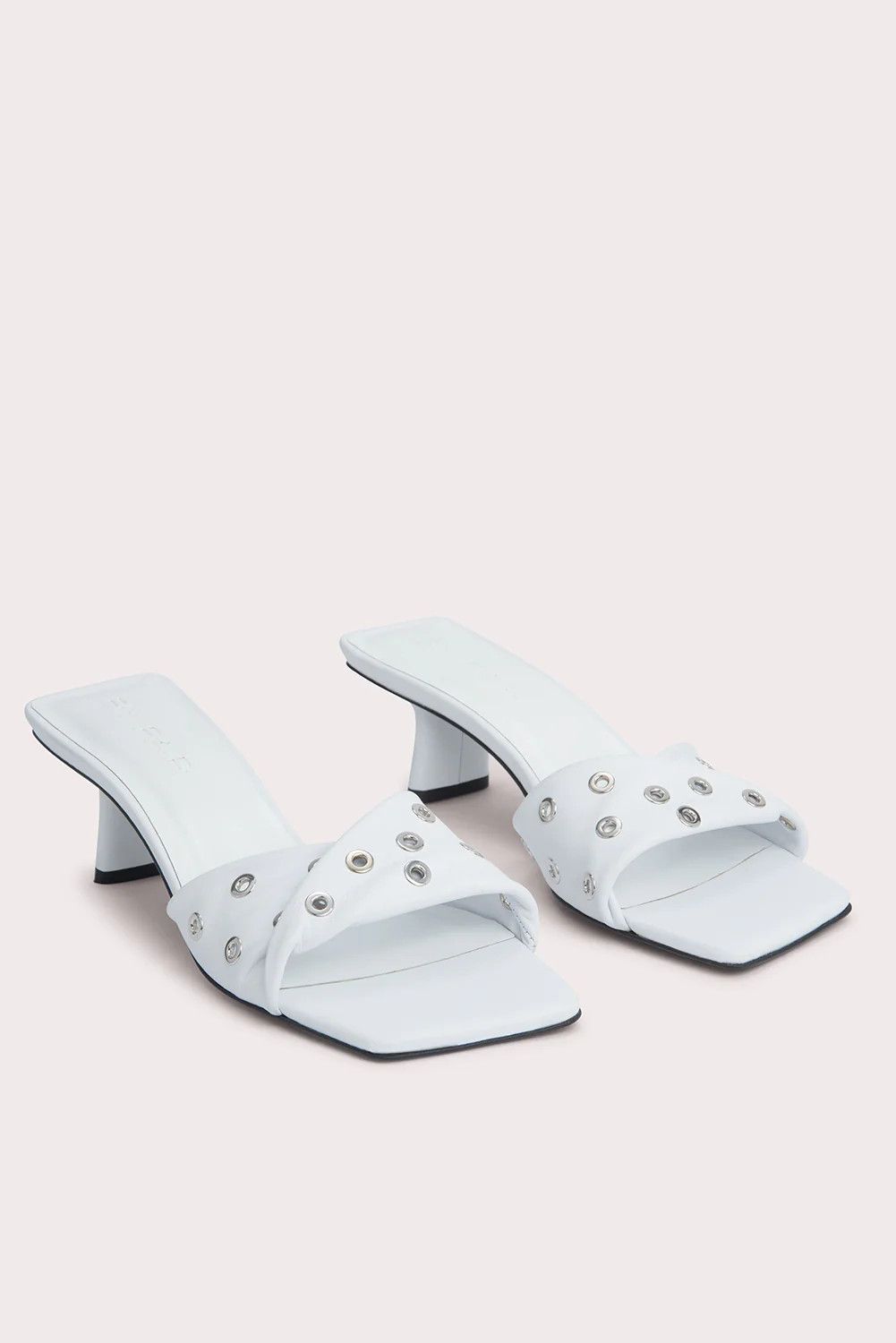 By Far o1mle0824 Rocco Nappa Leather and Eyelets in White Size US 8 / IT 38 - 2 Thumbnail