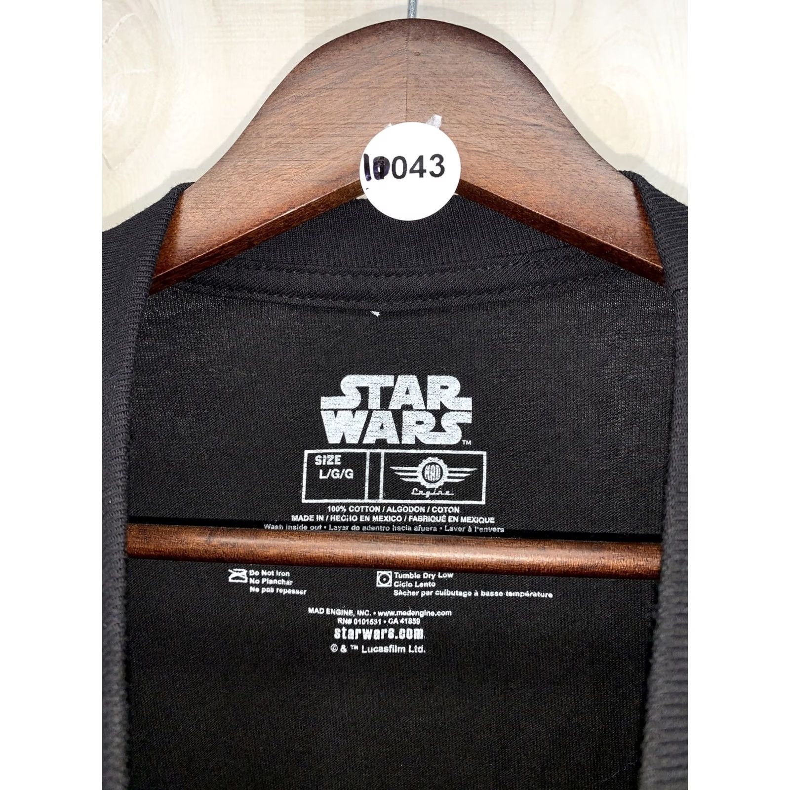 Star Wars Star Wars T-Shirt Mens Large Black Cotton Graphic Jedi NWOT-10043 Size US L / EU 52-54 / 3 - 3 Thumbnail