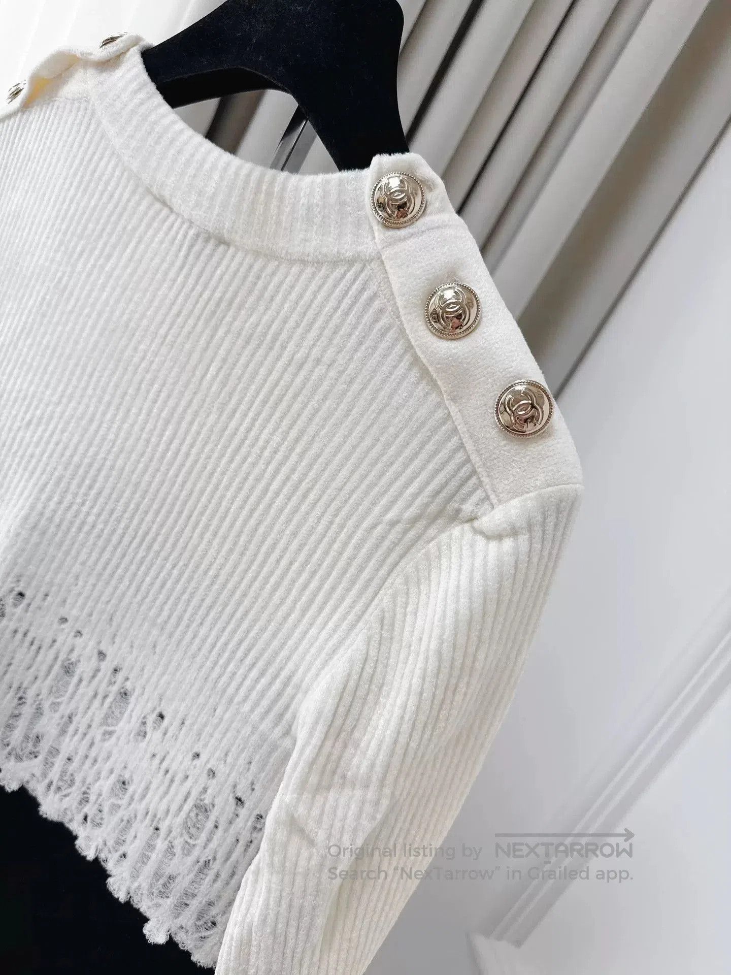 Chanel black and white lace knit dress. Size US S / EU 44-46 / 1 - 4 Thumbnail
