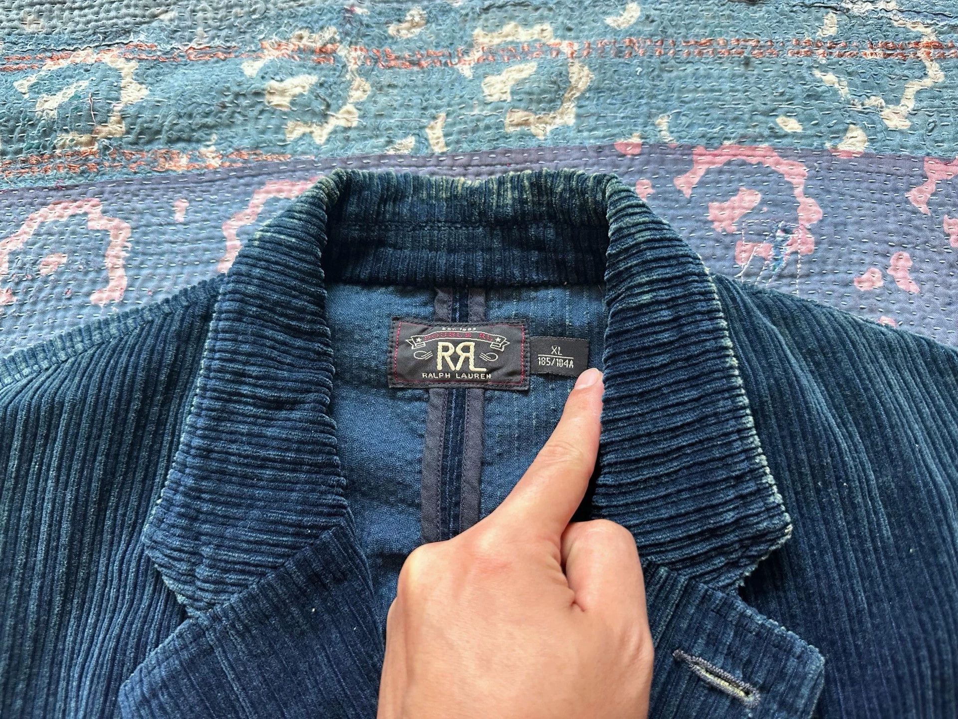RRL Ralph Lauren RRL Indigo Corduroy Blazer XL Reworked Like New Size US XL / EU 56 / 4 - 5 Thumbnail