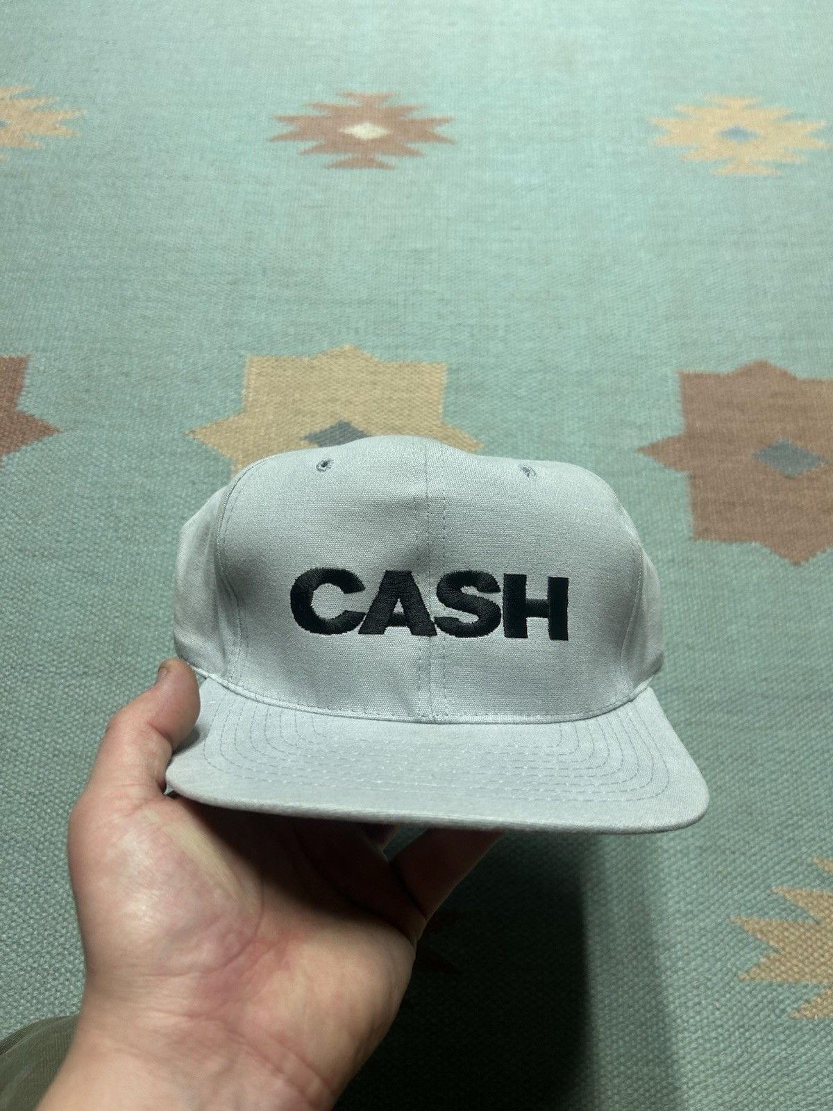 Vintage Vtg SnapBack hat Johnny Cash spell out country rock music Size ONE SIZE - 2 Thumbnail