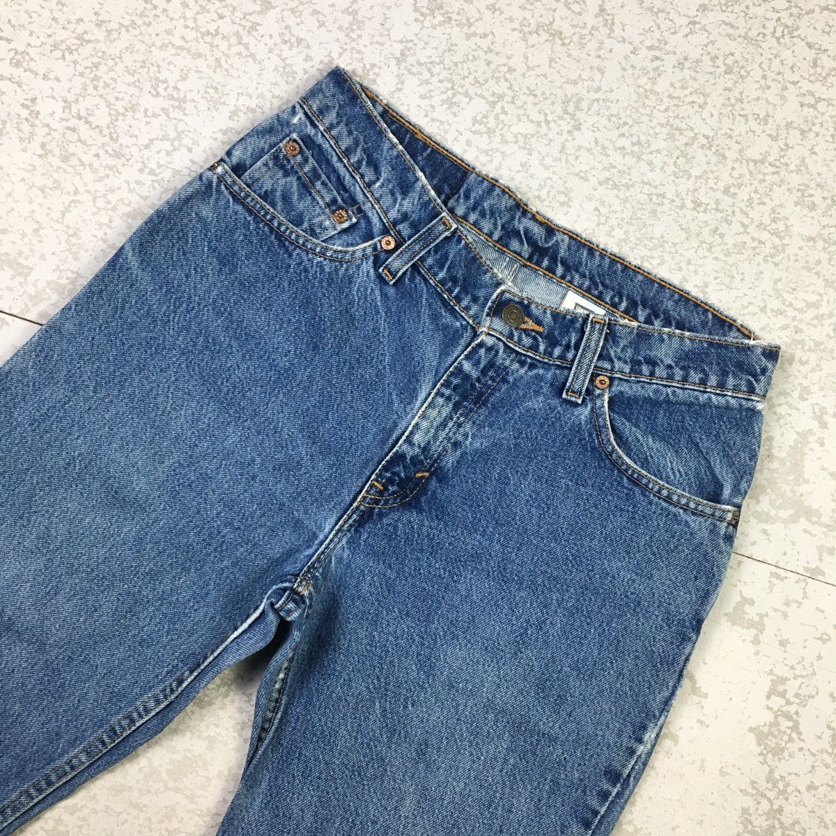 Levi's × Levi's Vintage Clothing × Vintage Flare💥Vintage 90s Levis 519 Low Rise Jeans Size US 30 / EU 46 - 5 Thumbnail