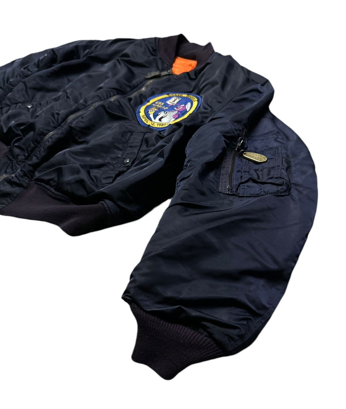 Vintage Vintage 80s USAF reversible bomber jacket Size US L / EU 52-54 / 3 - 4 Thumbnail