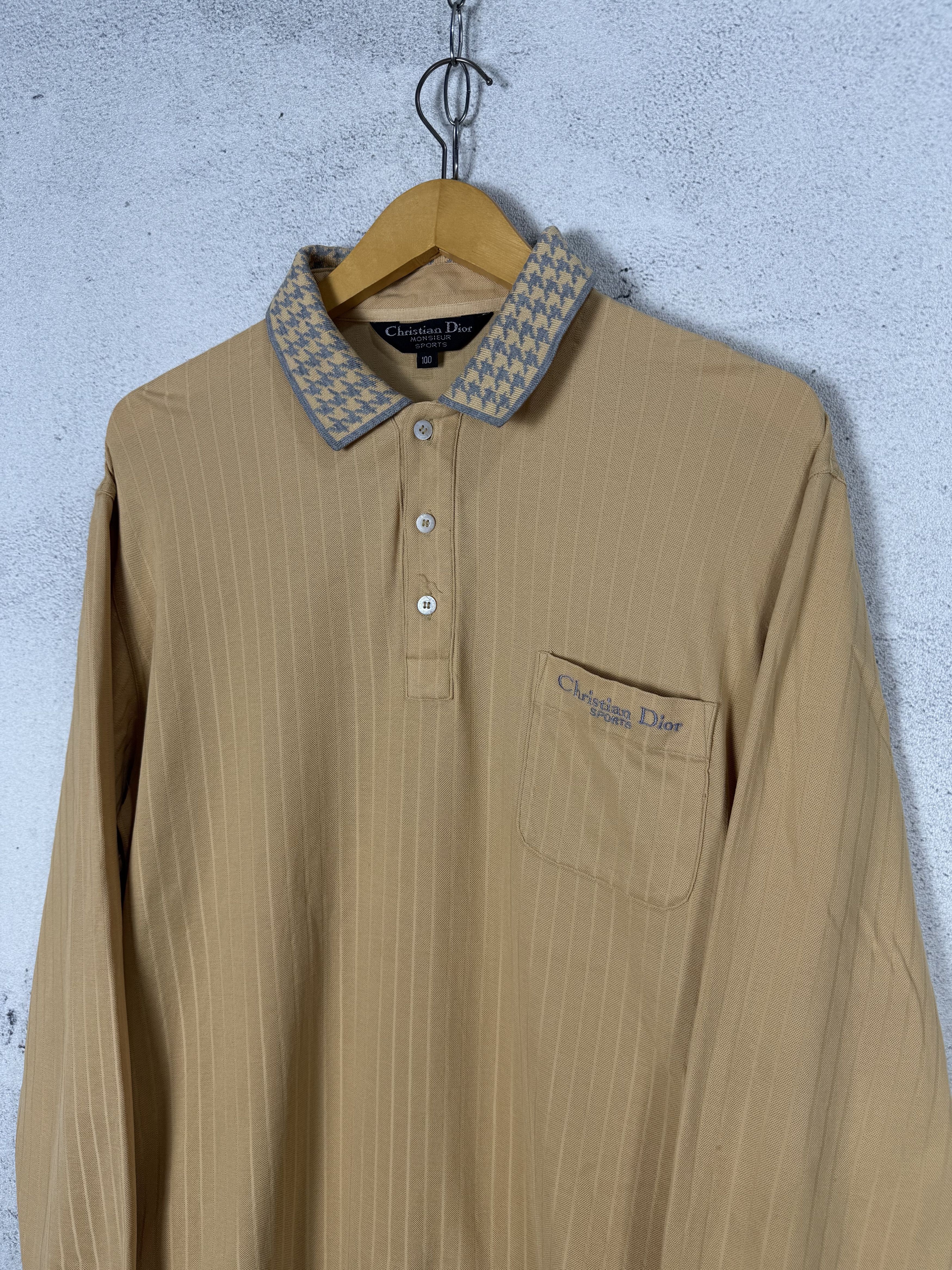 Vintage Christian Dior Longsleeve Polo Shirt