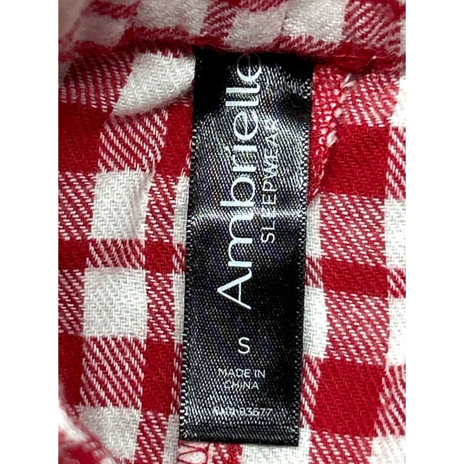 Vintage Ambrielle Shorts Women Small White/Red Plaid Cotton Knit Sleepwear Pajama Size 28" / US 6 / IT 42 - 6 Thumbnail