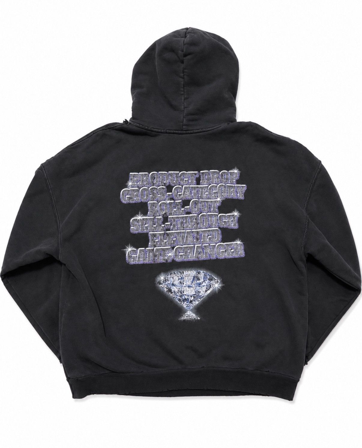 Balenciaga Balenciaga See Now Buy Now Distressed Hoodie Size US M / EU 48-50 / 2 - 5 Thumbnail