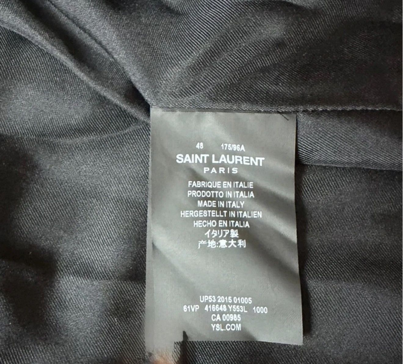 Saint Laurent Paris Giacca Saint Laurent Originale 100%. Taglia 48 Size US M / EU 48-50 / 2 - 3 Thumbnail