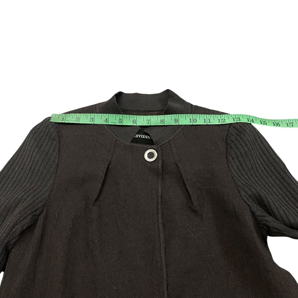 Other Cividini Italy Wool/Knit Button Jacket Size 40 Dark Brown Size S / US 4 / IT 40 - 16 Thumbnail