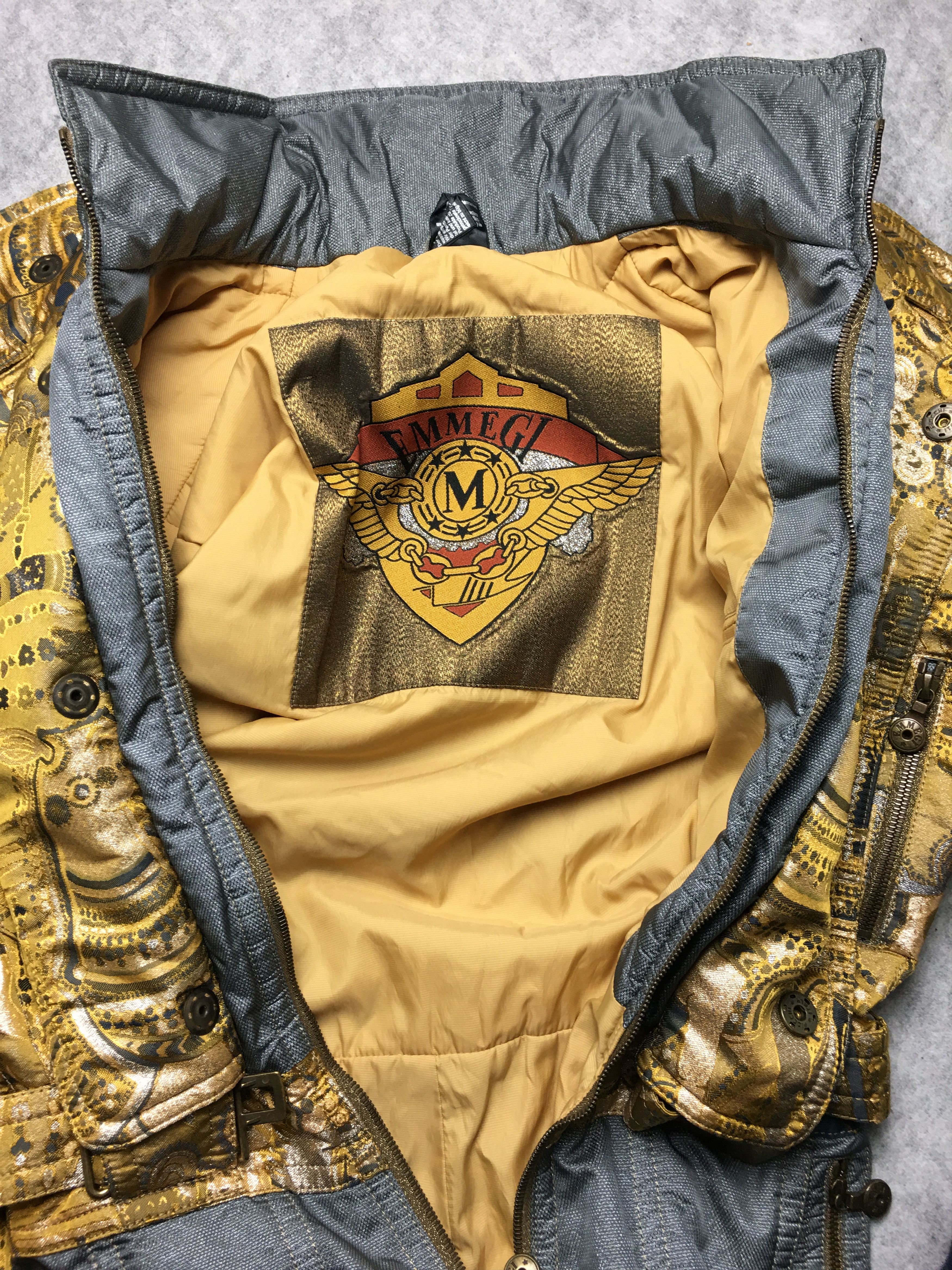 Vintage Rare 80s Vintage EMMEGI Gold One Piece Ski Suit Size 27" / US 4 / IT 40 - 19 Thumbnail
