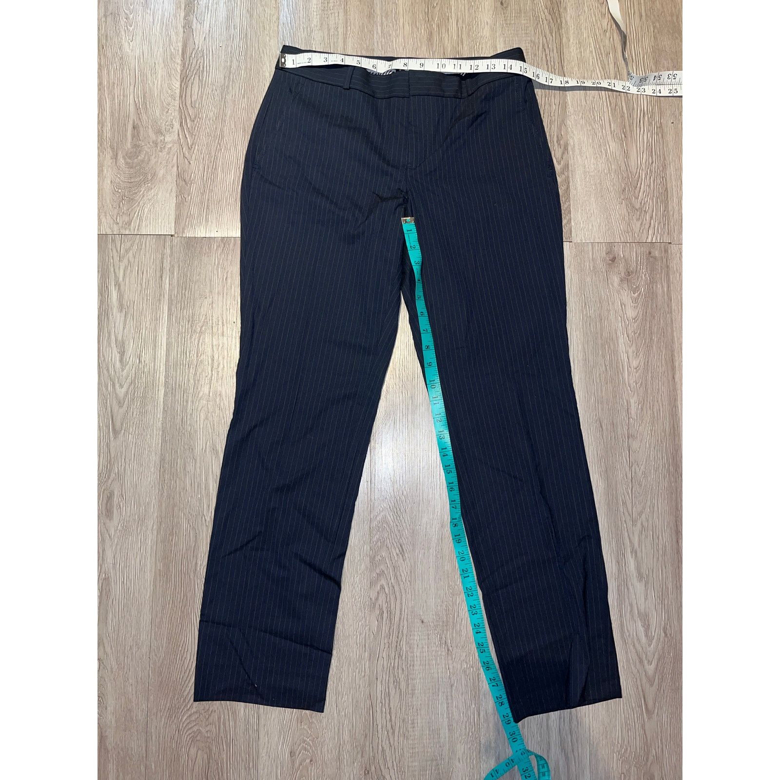Banana Republic Banana Republic - RYAN SLIM STRAIGHT PINSTRIPE PANT / 6R Size 28" / US 6 / IT 42 - 5 Thumbnail