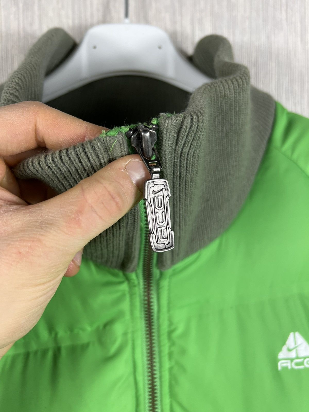 Nike ACG Vintage Nike ACG neon green y2k puffer goose down jacket Size US M / EU 48-50 / 2 - 8 Thumbnail