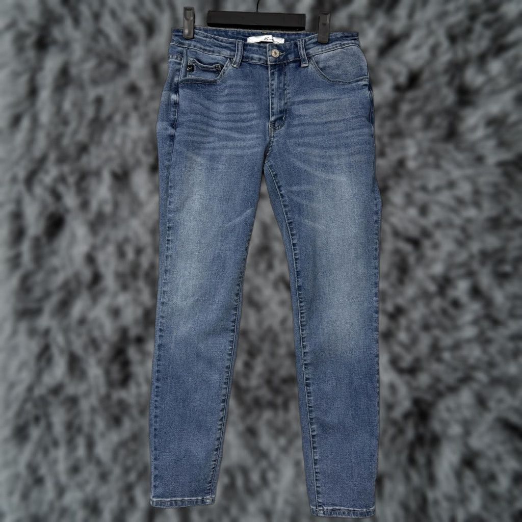 Vintage VINTAGE? No — KanCan Jeans Womens 11/29 28x27.5 Blue Denim Mid Rise Skinny Stretch Grunge Boho Size 32" / US 10 / IT 46 - 1 Thumbnail