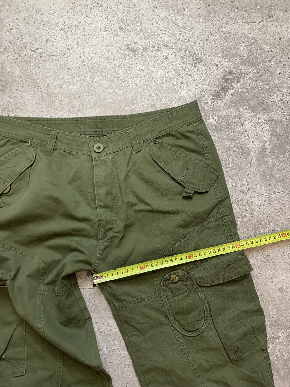 Japanese Brand × Vintage Military Multi-Pocket Cargo Trousers like dolce gabbana polo Size US 36 / EU 52 - 10 Thumbnail