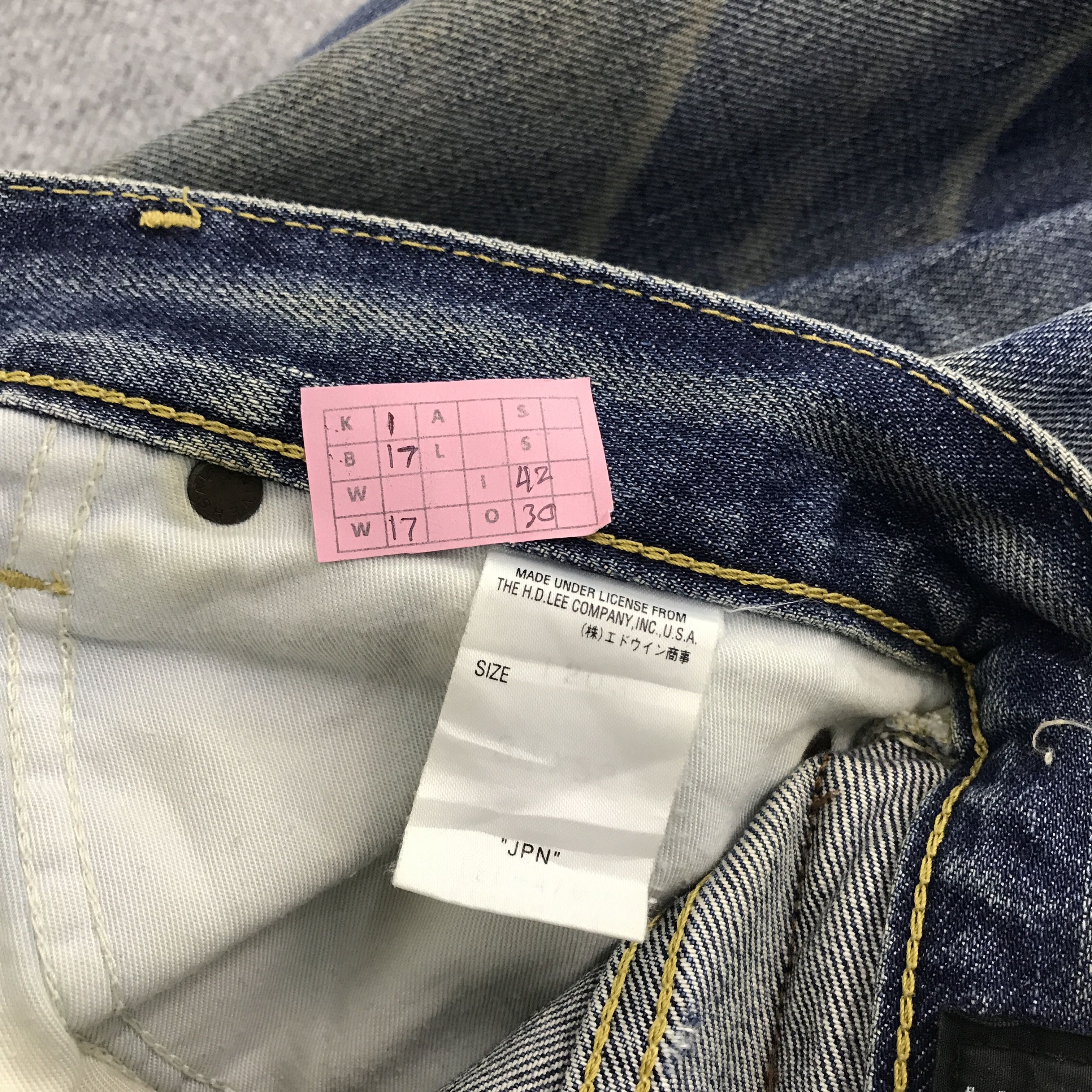 Japanese Brand × Lee Rare Lee Riders distressed Denim Jeans Size US 34 / EU 50 - 8 Thumbnail