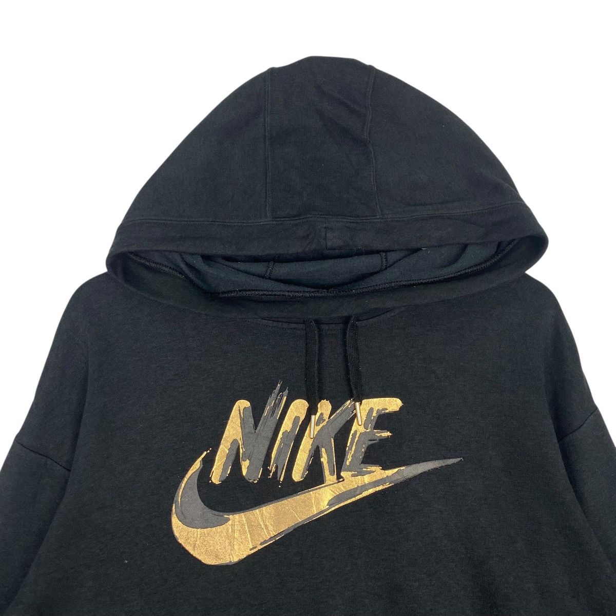 Vintage Vintage Nike Mid Length Sweatshirt Big Logo Black Size L Size L / US 10 / IT 46 - 4 Thumbnail