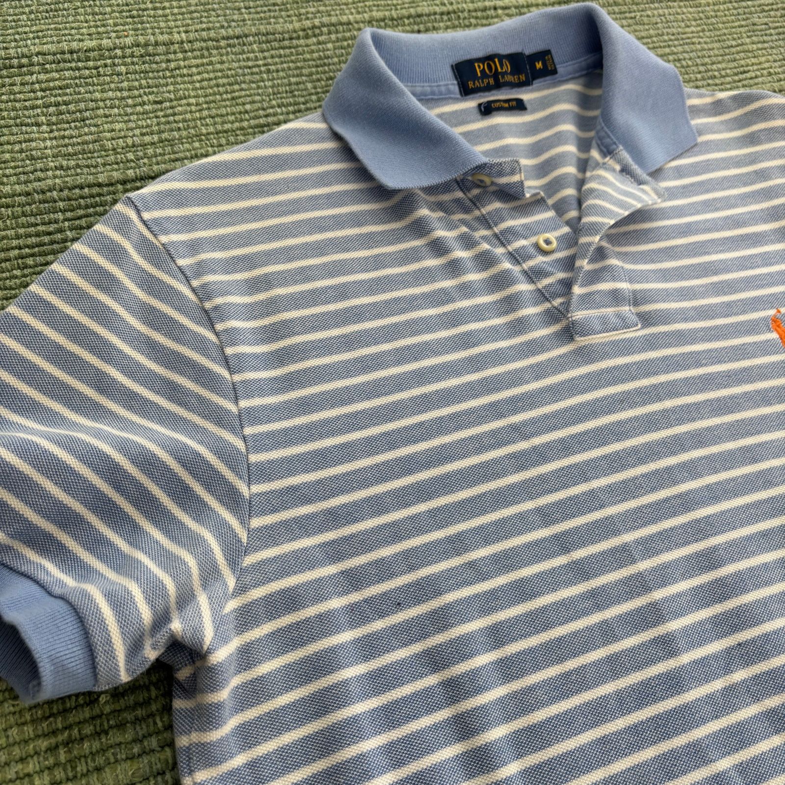 Polo Ralph Lauren Polo Ralph Lauren blue striped men's polo shirt size M Size US M / EU 48-50 / 2 - 6 Thumbnail