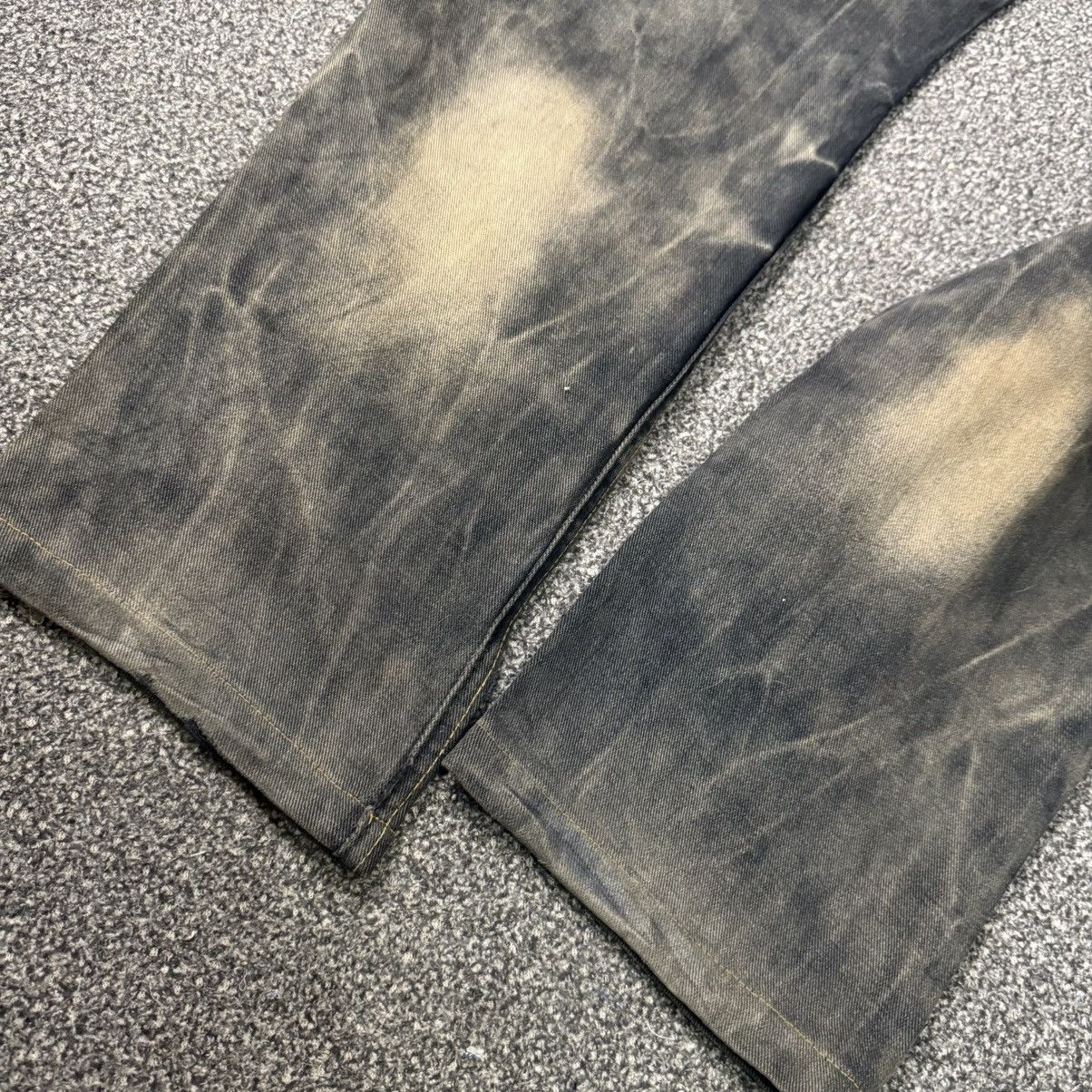 If Six Was Nine 🔥🇯🇵 Avant Garde Distressed Rusty Lucky Punk Jean Size US 32 / EU 48 - 4 Thumbnail