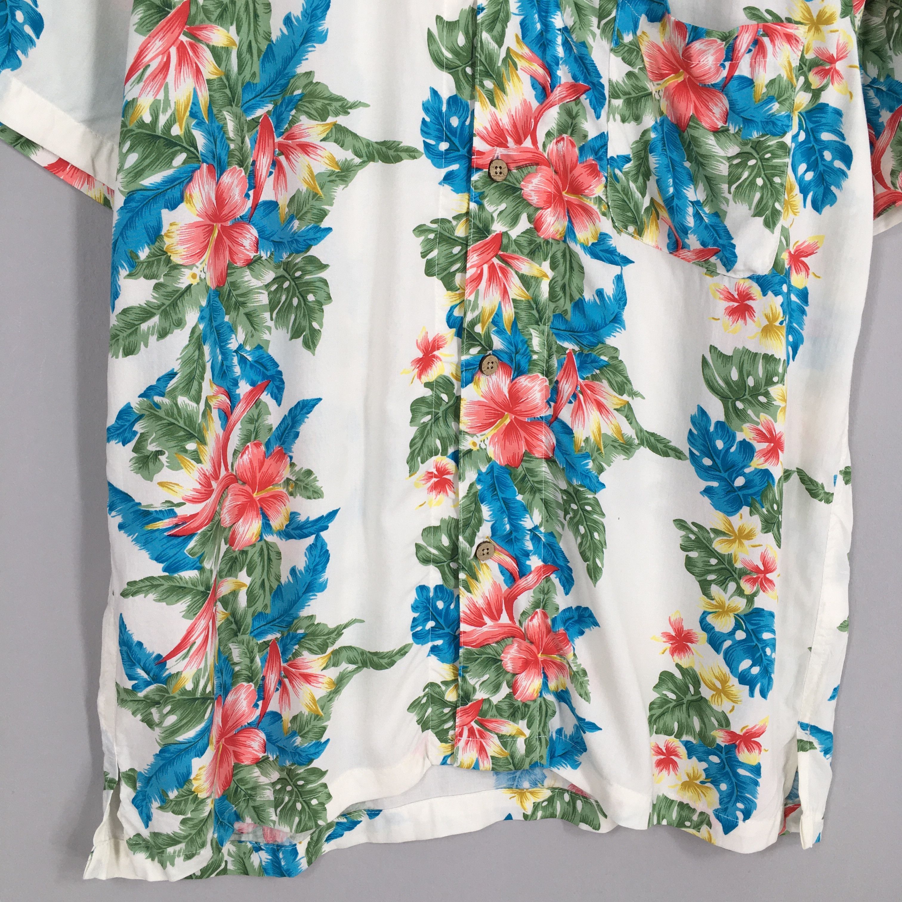 Vintage Vintage Hawaii Aloha Floral Hibiscus Shirt Large Size US L / EU 52-54 / 3 - 4 Thumbnail