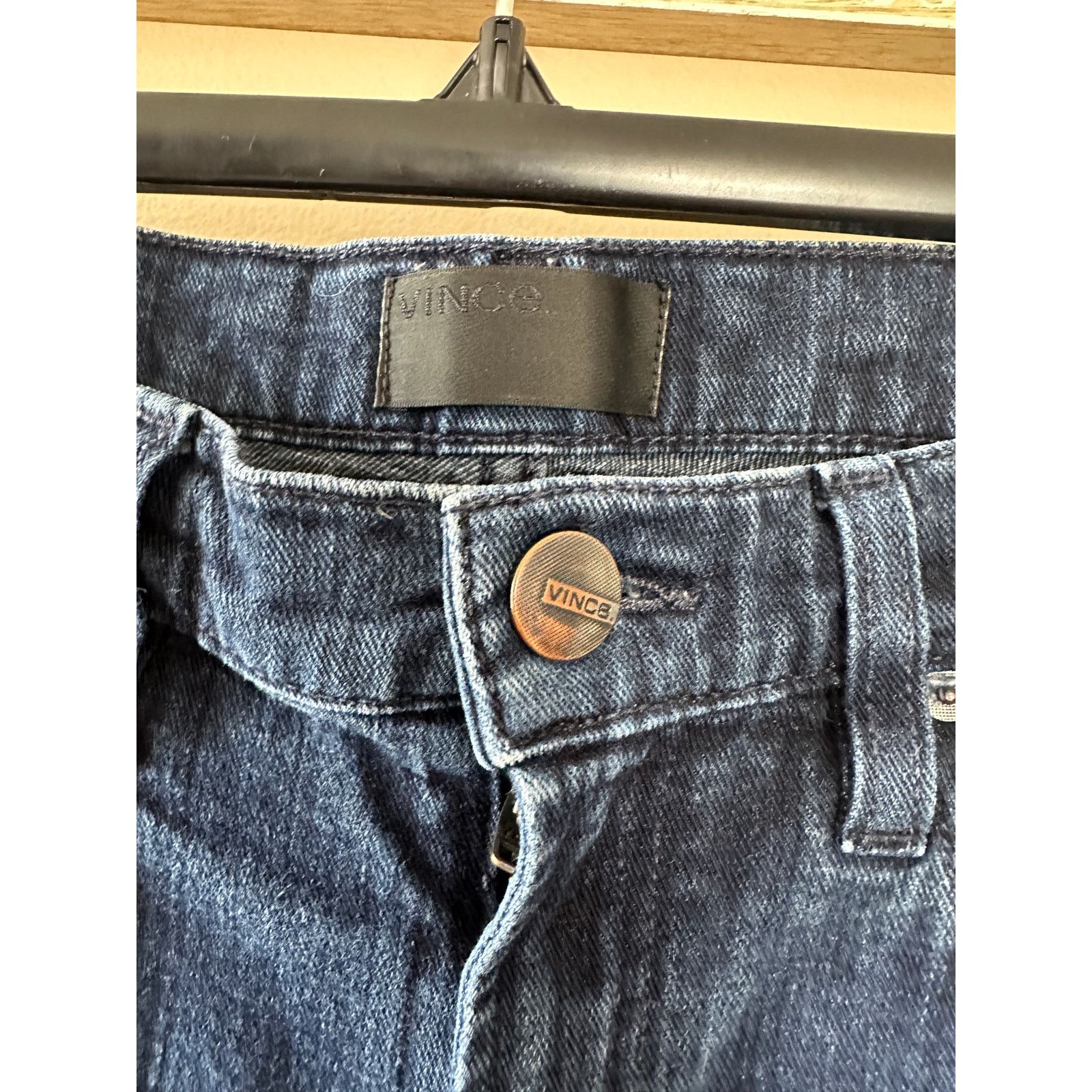 Vince Vince. Dark Blue Denim Mason Relaxed Roll Jeans 30 Size 30" / US 8 / IT 44 - 3 Thumbnail