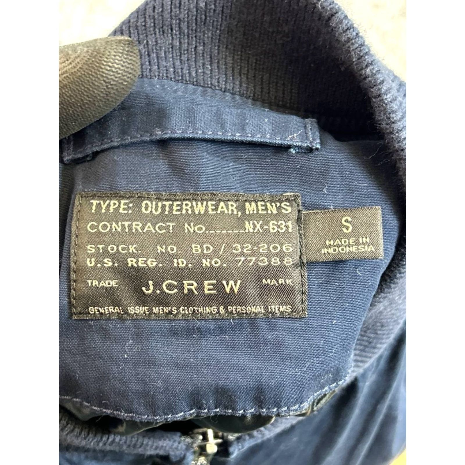 J.Crew J.Crew Jacket Mens Small Blue Cotton Full Zip Bomber Size US S / EU 44-46 / 1 - 3 Thumbnail