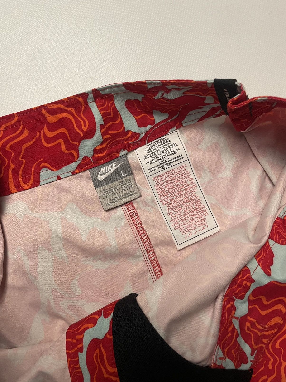 Nike NIKE KAMTANG Ripstop Active Beach Water Sports Shorts Red L Size US 36 / EU 52 - 6 Thumbnail