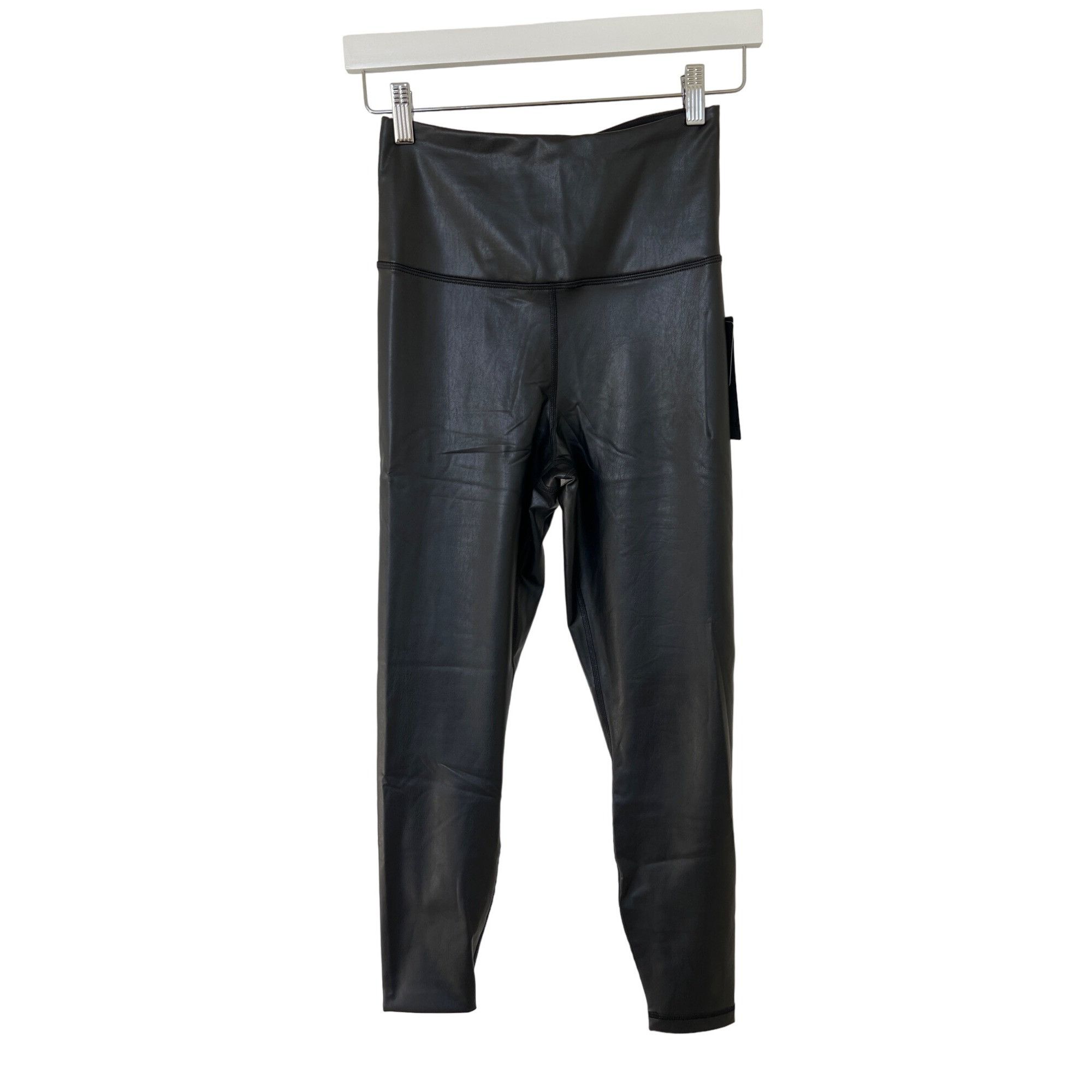 Other 90 Degree By Reflex Black Faux Leather Leggings Size 27" / US 4 / IT 40 - 6 Thumbnail