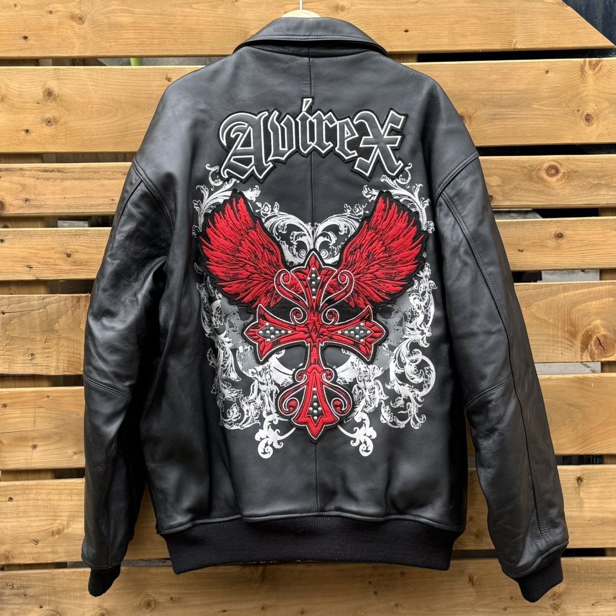 Avirex Avirex Leather Jacket Size US XL / EU 56 / 4 - 1 Thumbnail