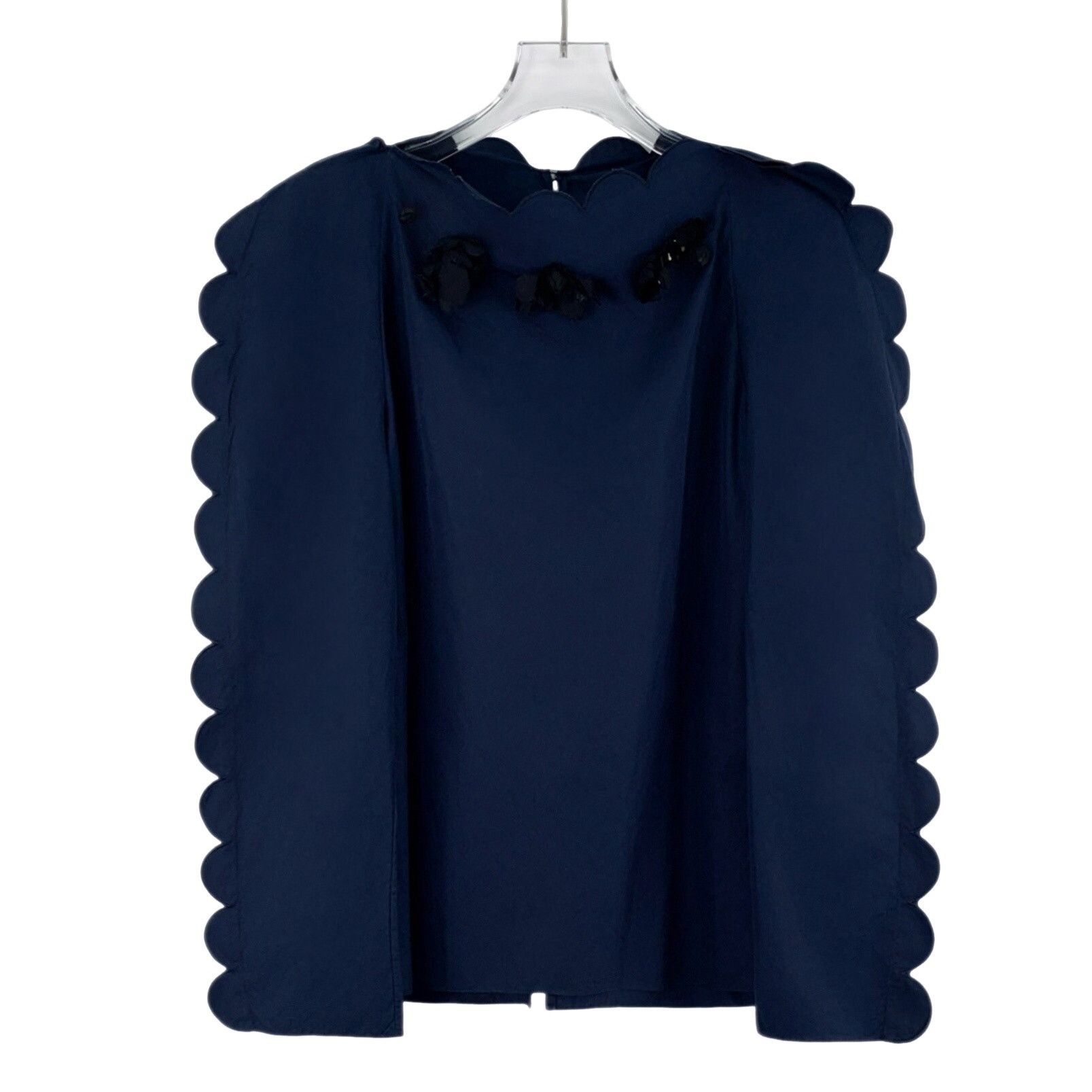 Fendi Fendi Scalloped Trim Bow Back Blouse IT 38 Size XS / US 0-2 / IT 36-38 - 1 Thumbnail