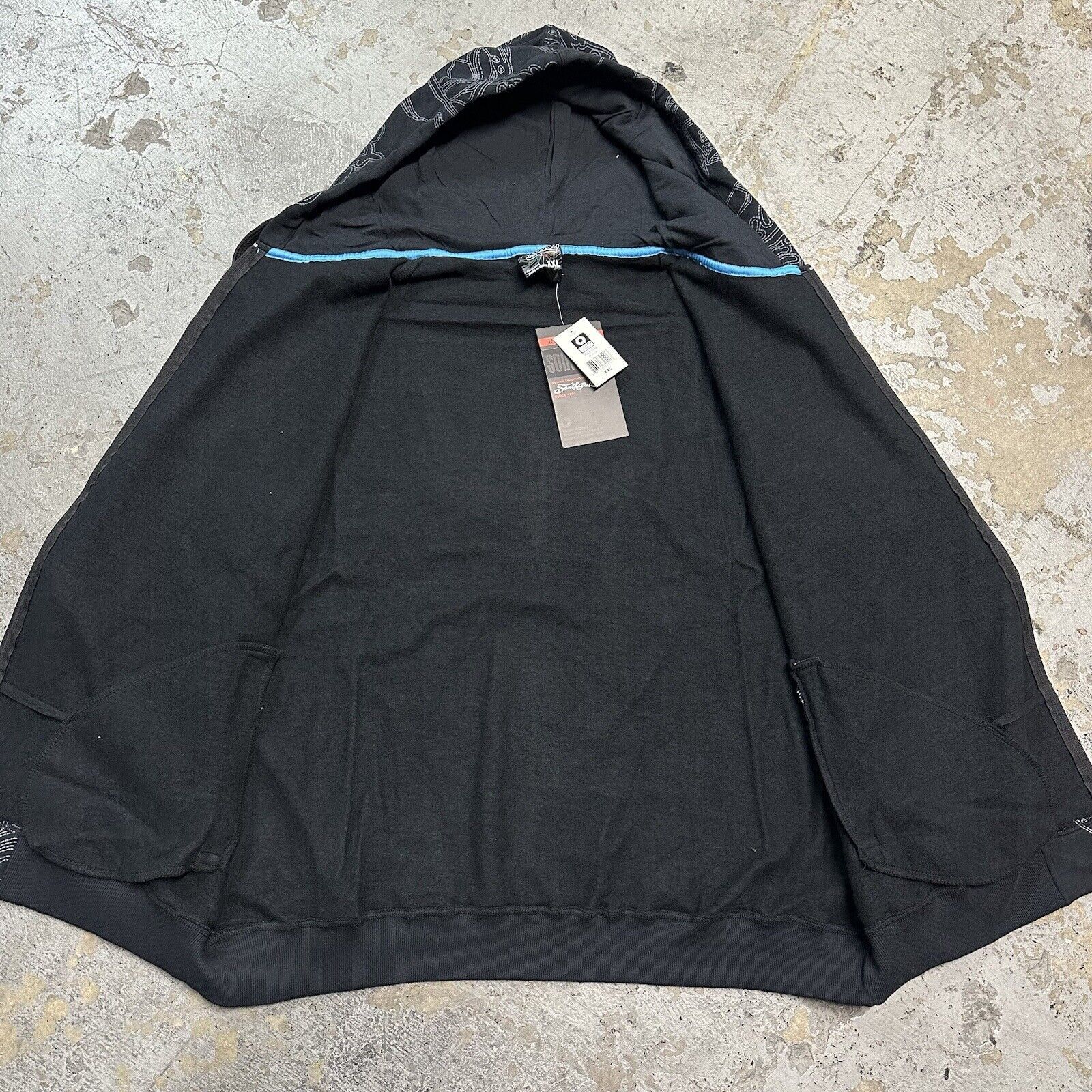 JNCO × Southpole NWT Vintage Y2K Southpole Black Shoes AOP Hoodie XXL NEW Size US XXL / EU 58 / 5 - 3 Thumbnail