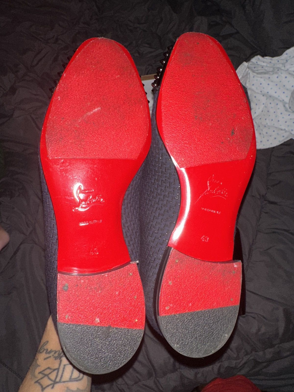 Louis vuitton red bottom fashion dress shoes