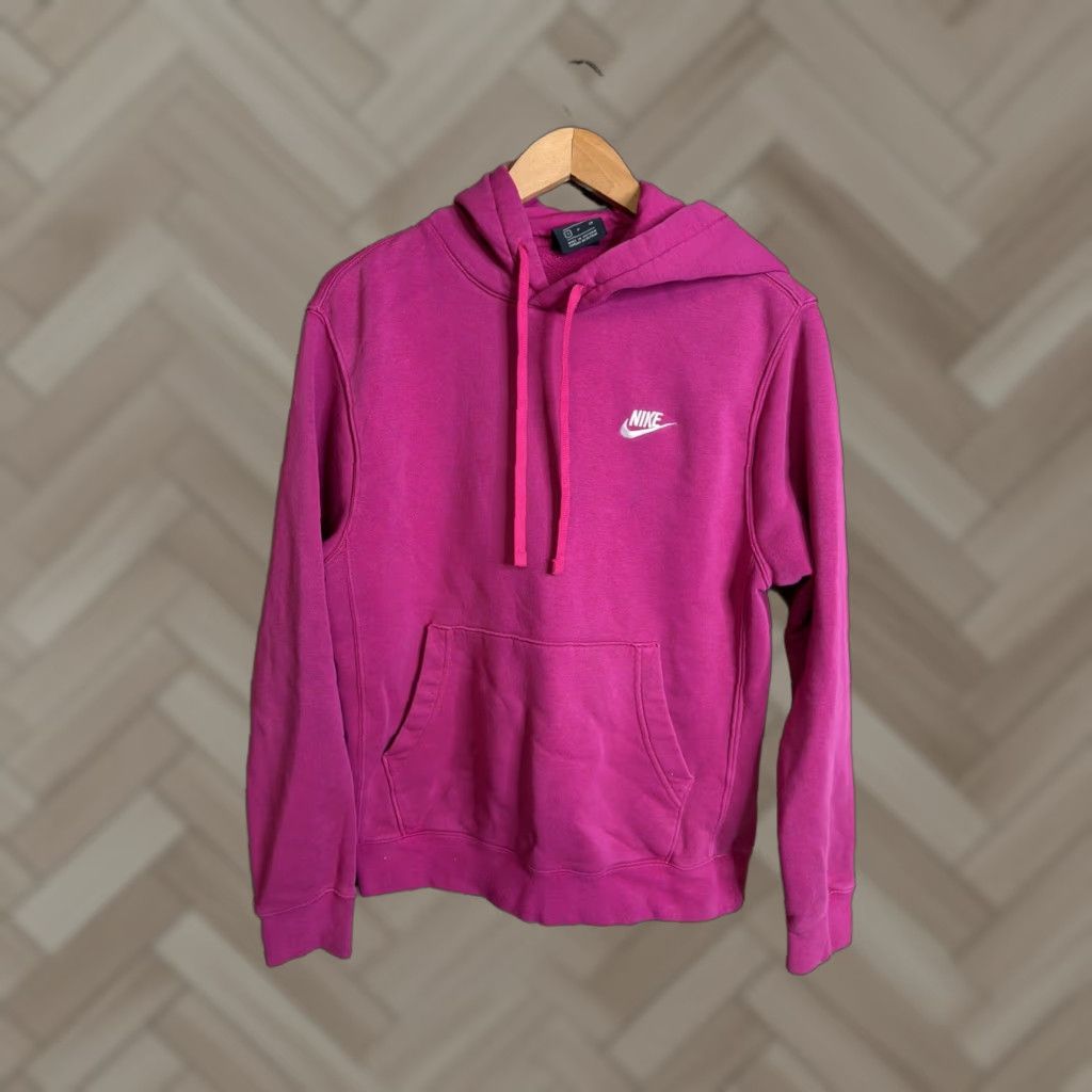 Nike Nike Club Fleece Hoodie Women S Pink White Pullover Swoosh Logo DQ5793 Size S / US 4 / IT 40 - 1 Thumbnail