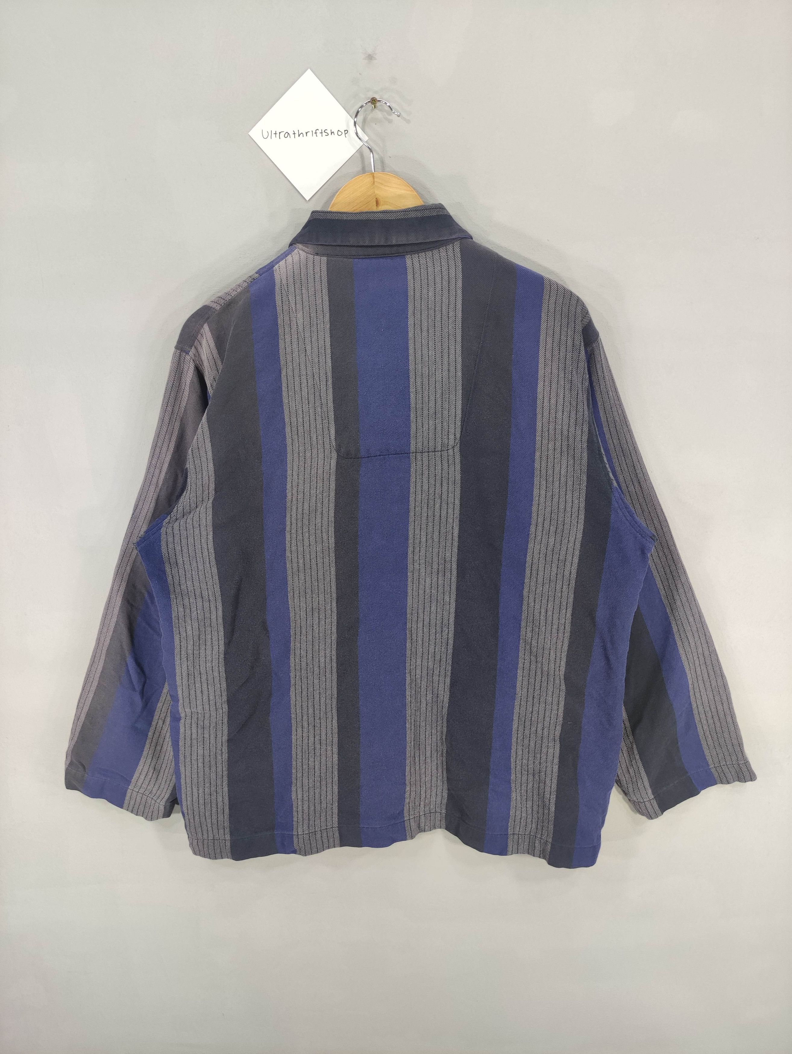 Lanvin Vintage Lanvin Striped Shirt Button Up Long Sleeve Size US L / EU 52-54 / 3 - 9 Thumbnail