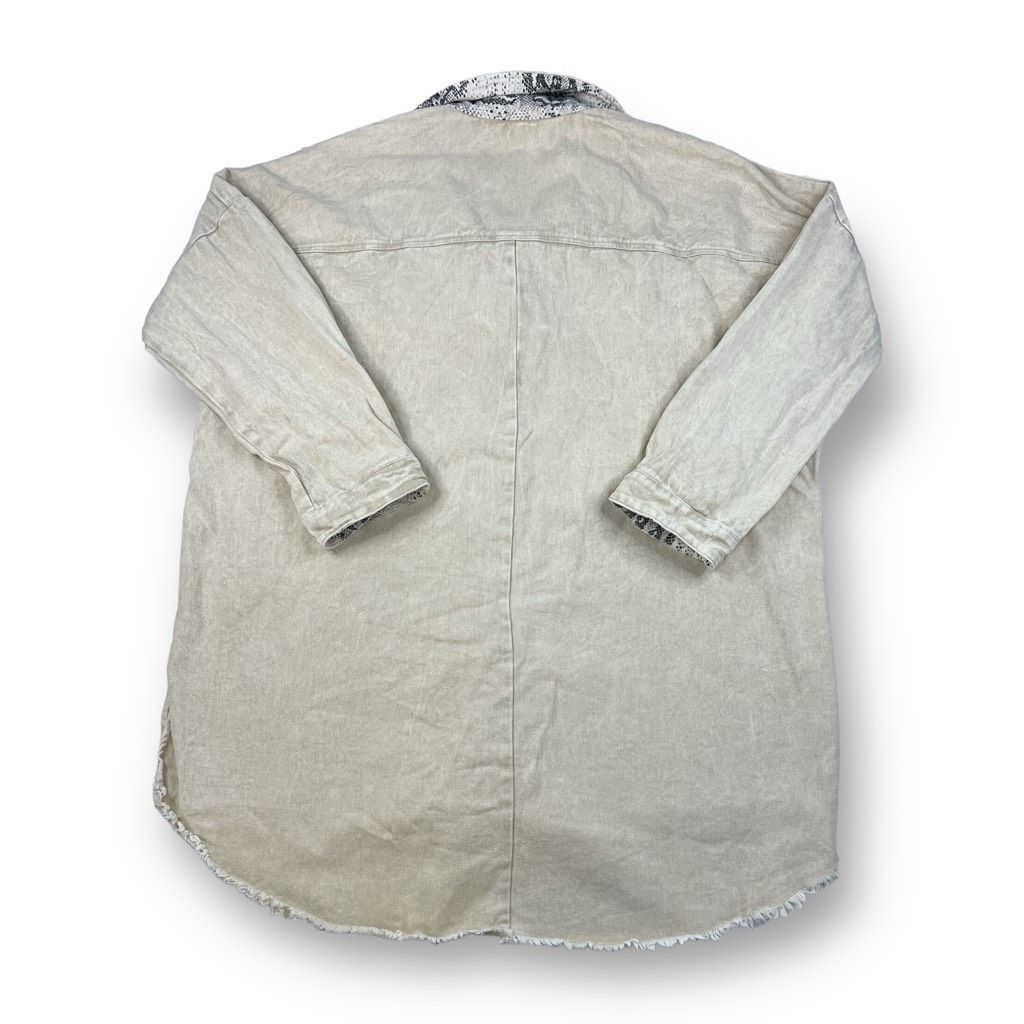 Other Blushing Brunette Snap Button Oversized Denim Shirt Size Lar Size L / US 10 / IT 46 - 7 Thumbnail