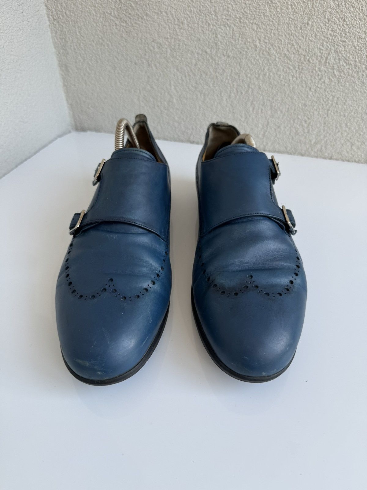Sutor Mantellassi Sutor Mantellassi Blue Double Monk Strap Shoes Size US 10 / EU 43 - 2 Thumbnail