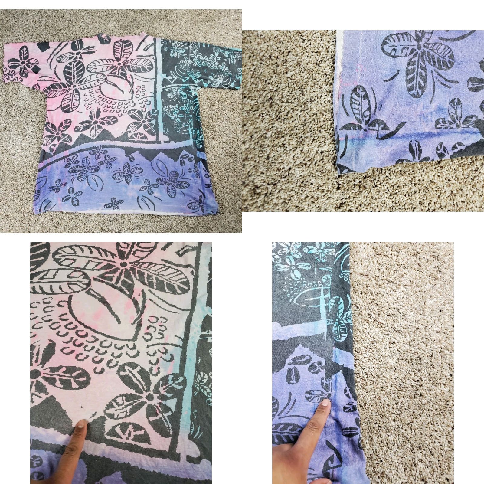 Ocean Pacific VINTAGE Ocean Pacific T Shirt XL Floral 90s Mens Distressed Beach Shirt Size US XL / EU 56 / 4 - 9 Thumbnail