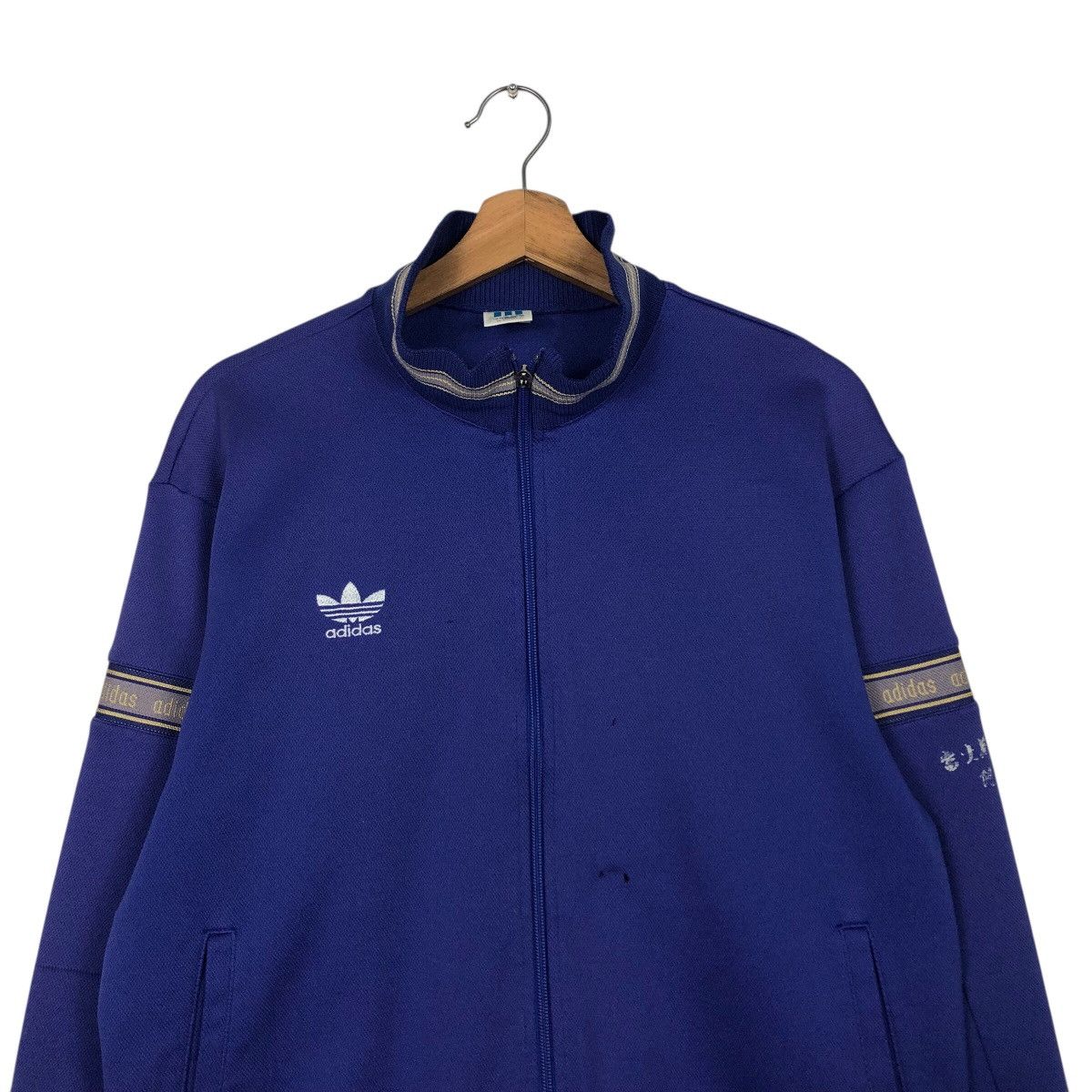 Adidas Vintage Adidas Trefoil Track Jacket 80s/90s – Royal Blue Size US M / EU 48-50 / 2 - 4 Thumbnail