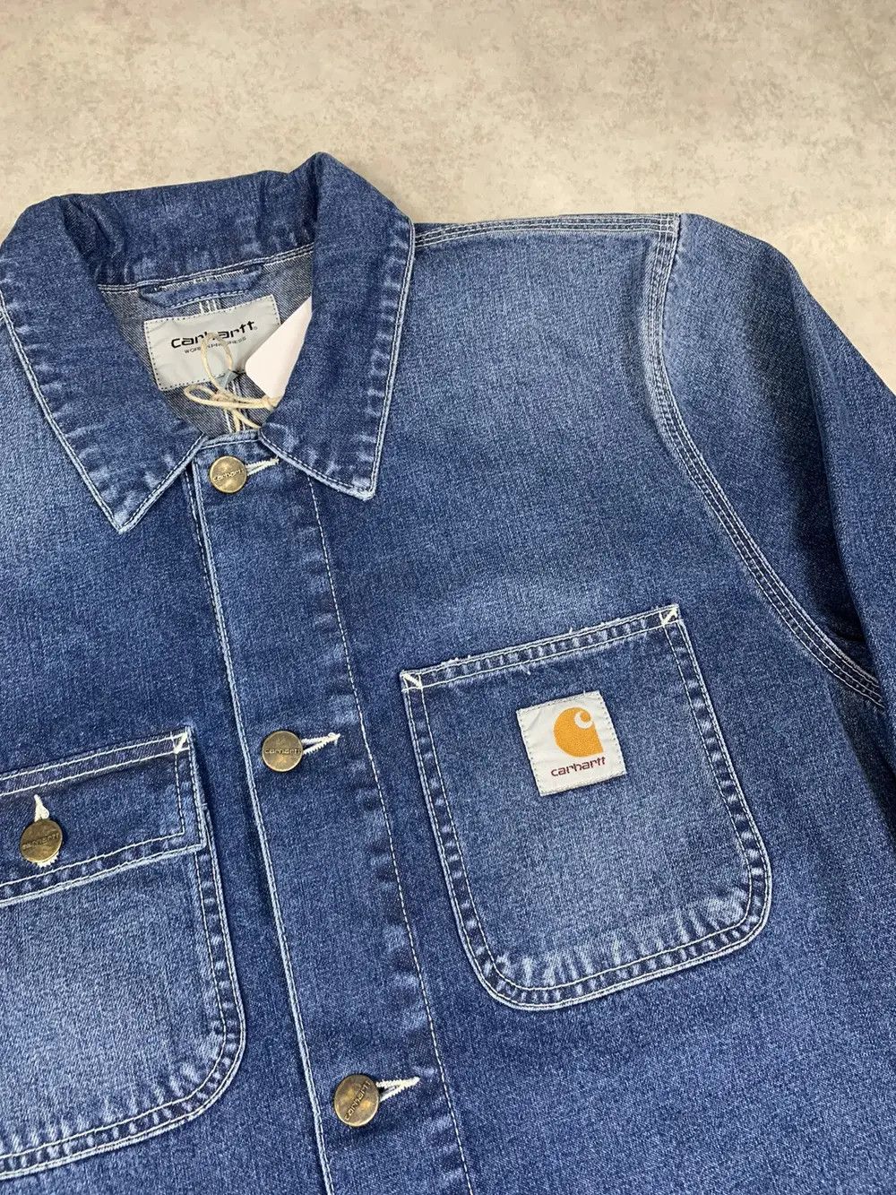 Carhartt Carhartt Michigan Chore Coat og blue true stones denim hype Size US M / EU 48-50 / 2 - 3 Thumbnail