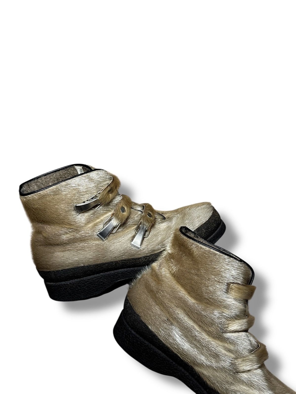 Japanese Brand Archive Avantgarde Faux Fur Vintage Y2K Boots Size US 10.5 / IT 40.5 - 5 Thumbnail