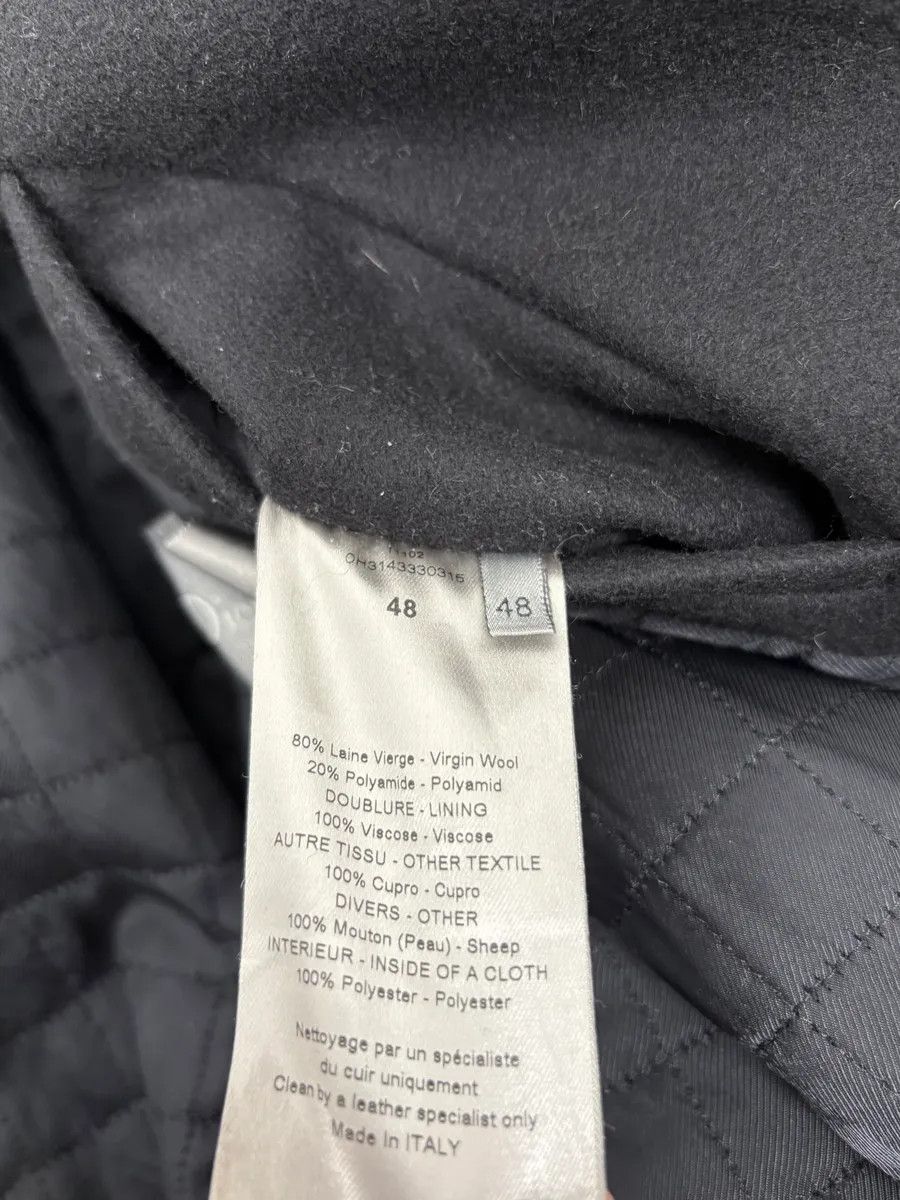 Dior 2010s Dior Black Wool & Leather Hooded Cozy Jacket by Kris Van Assche Size US M / EU 48-50 / 2 - 11 Thumbnail
