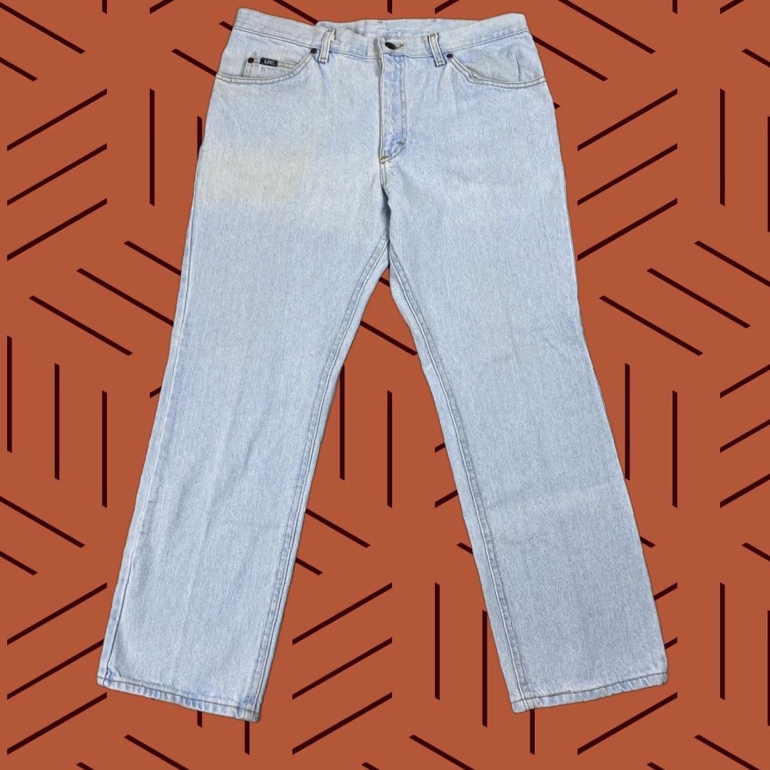 Lee VINTAGE Lee Classic Fit Jeans 38x30 Men Light Wash Blue 90s Denim United States Size US 38 / EU 54 - 1 Thumbnail