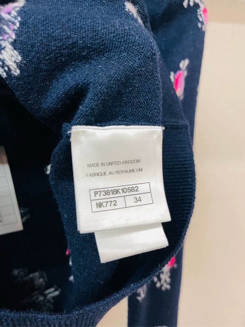 Chanel Chanel Dark blue flower logo knitwear 2504-Nextarrow Size XXS / US 00 / IT 34 - 4 Thumbnail