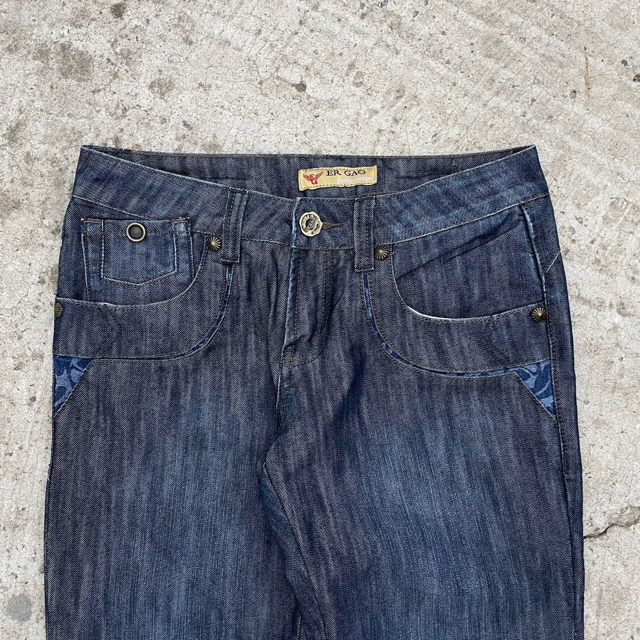 Hypebeast Vintage Er GAO Women’s Jeans Size W30xL34 Y2K 00s Grunge Size 30" / US 8 / IT 44 - 5 Thumbnail