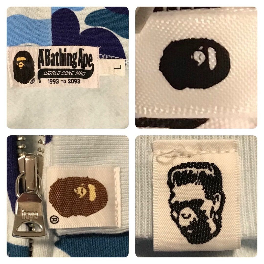 Bape BAPE ABC camo Blue shark full zip hoodie a bathing ape PONR Size US L / EU 52-54 / 3 - 7 Thumbnail