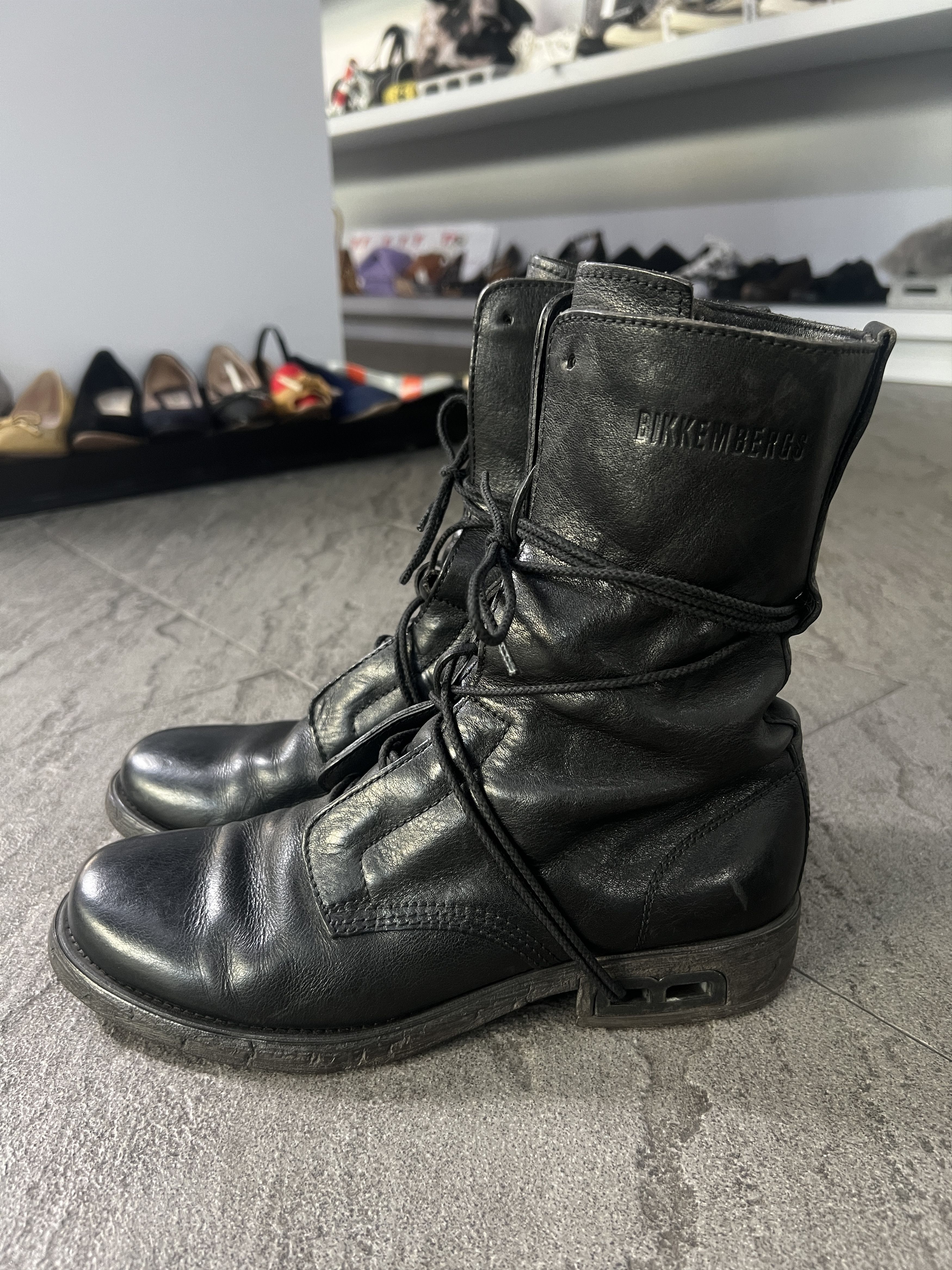 Dirk Bikkembergs Dirk Bikkembergs Leather Combat Boots Black EU41 Size US 8 / EU 41 - 3 Thumbnail