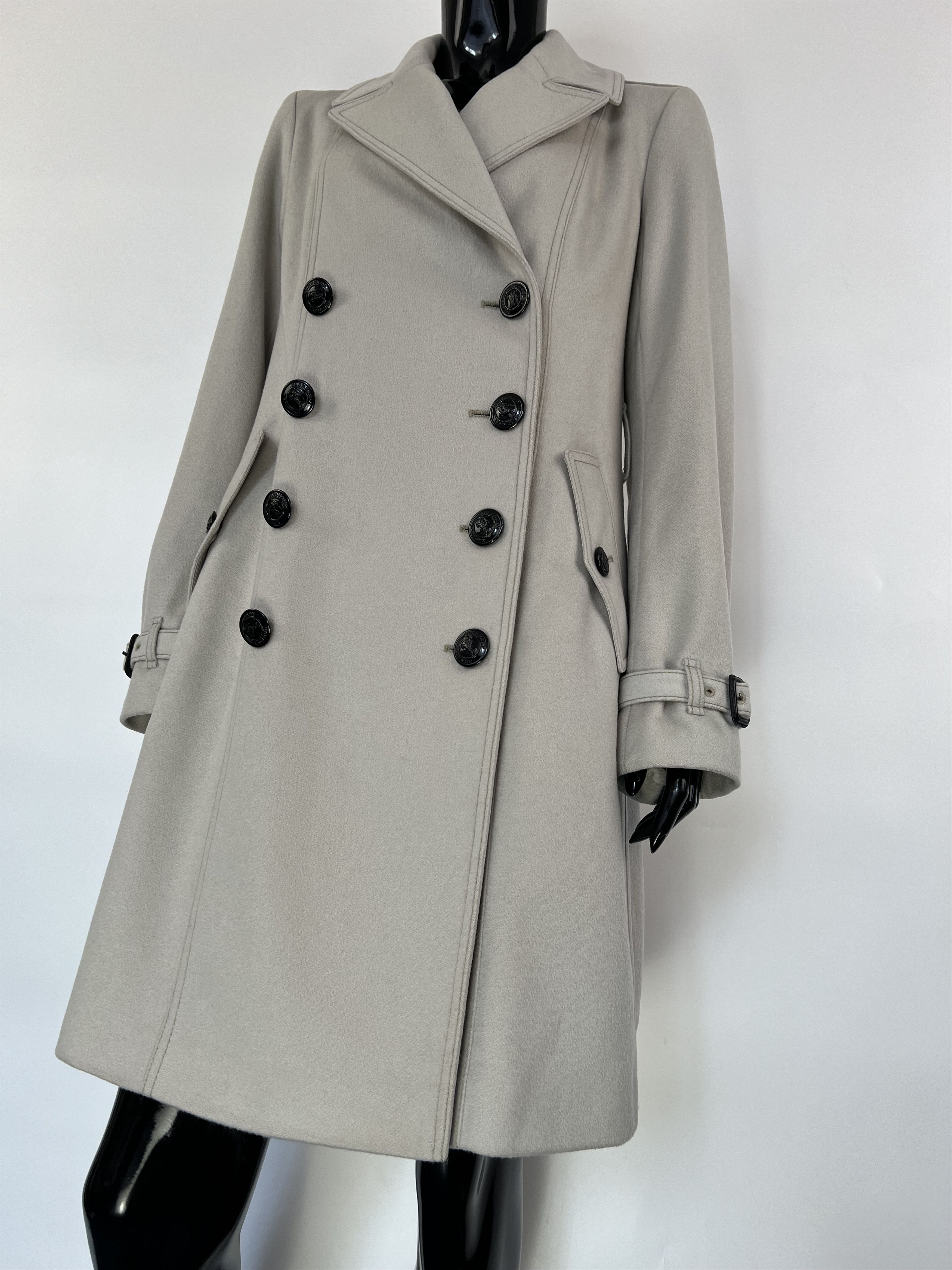 Burberry Burberry 100% Cashmere Double Breasted Coat Size US 8 Size M / US 6-8 / IT 42-44 - 4 Thumbnail