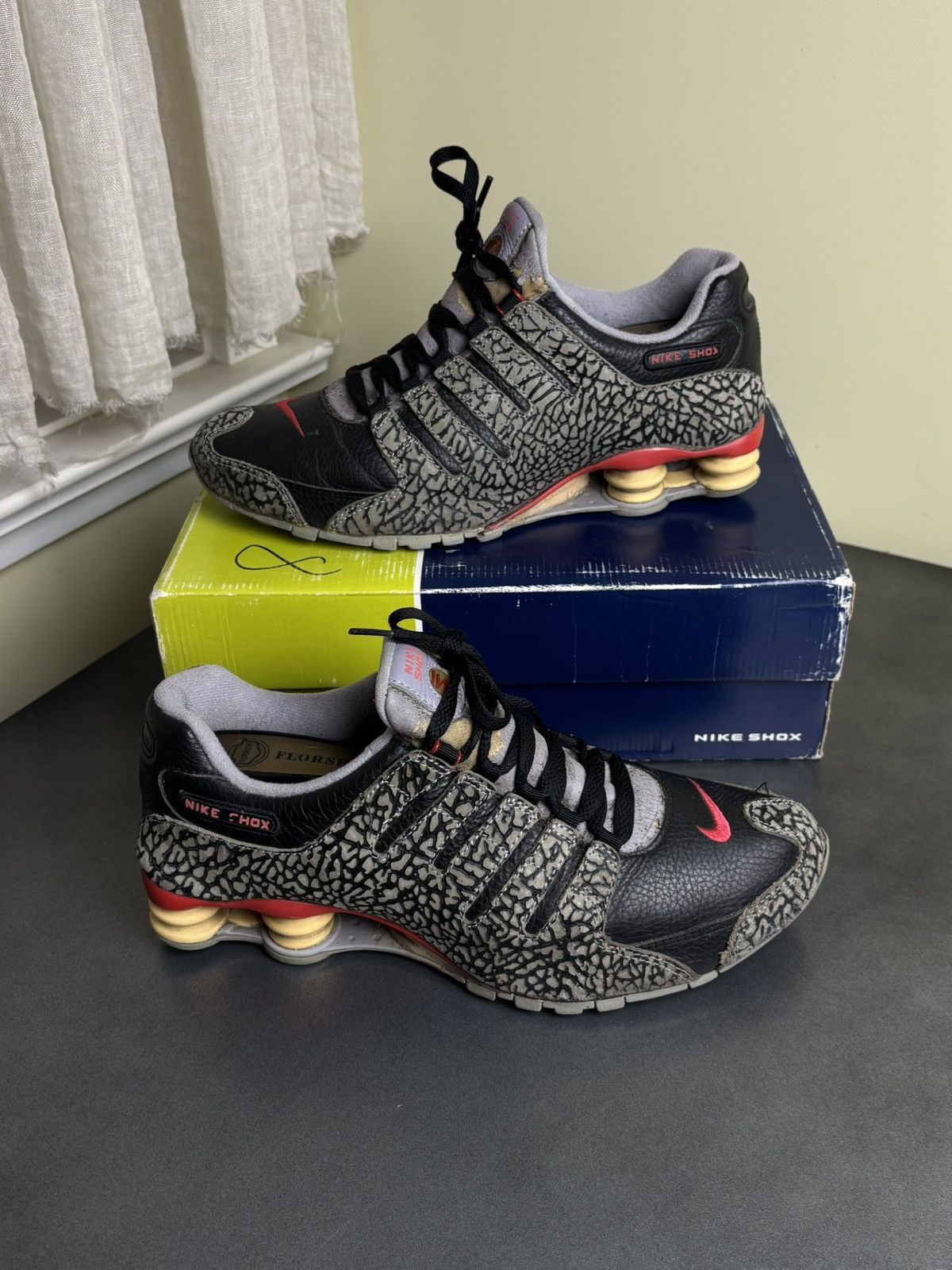 Nike × Vintage 2005 Nike Shox NZ Black Cement 3 VIntage Nike BC3 311377 061 Size US 10.5 / EU 43-44 - 24 Thumbnail